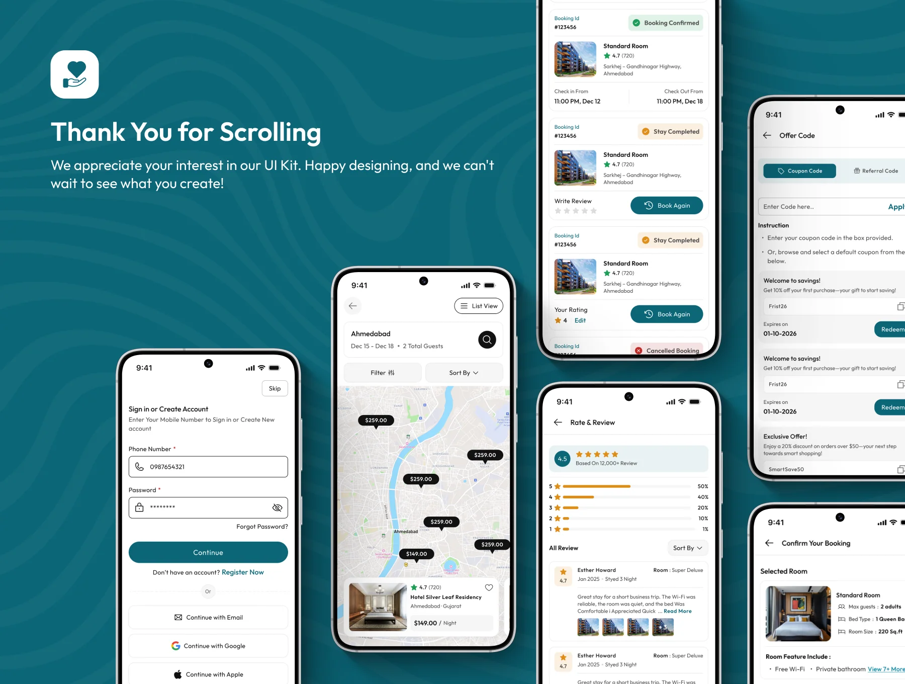 CheckInn – Hotel Booking Mobile UI Kit 6