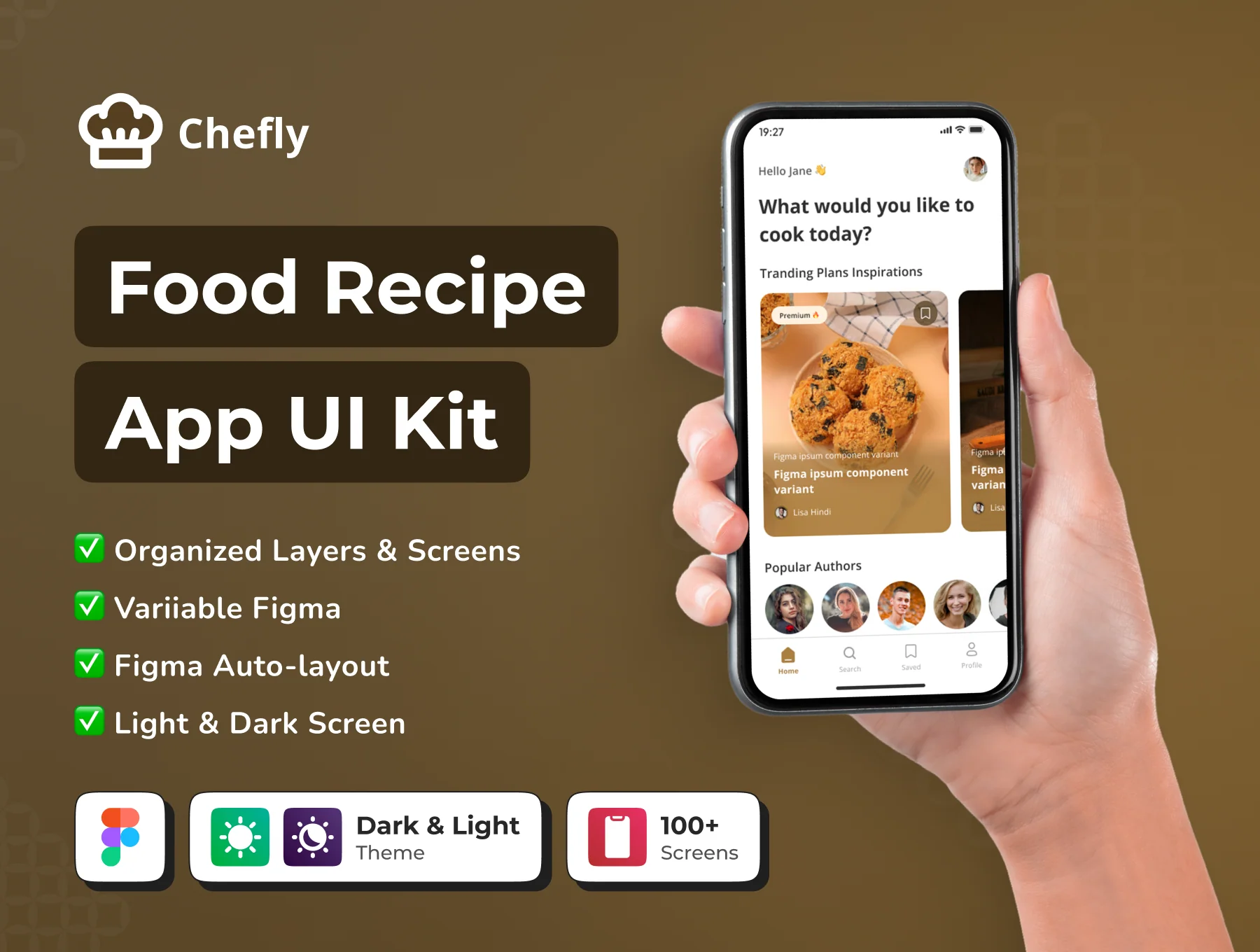 Chefly - Food Recipe App UI Kit