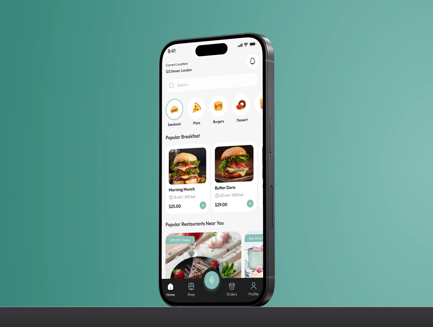 Chef - Food Delivery Mobile App UI Kit 3