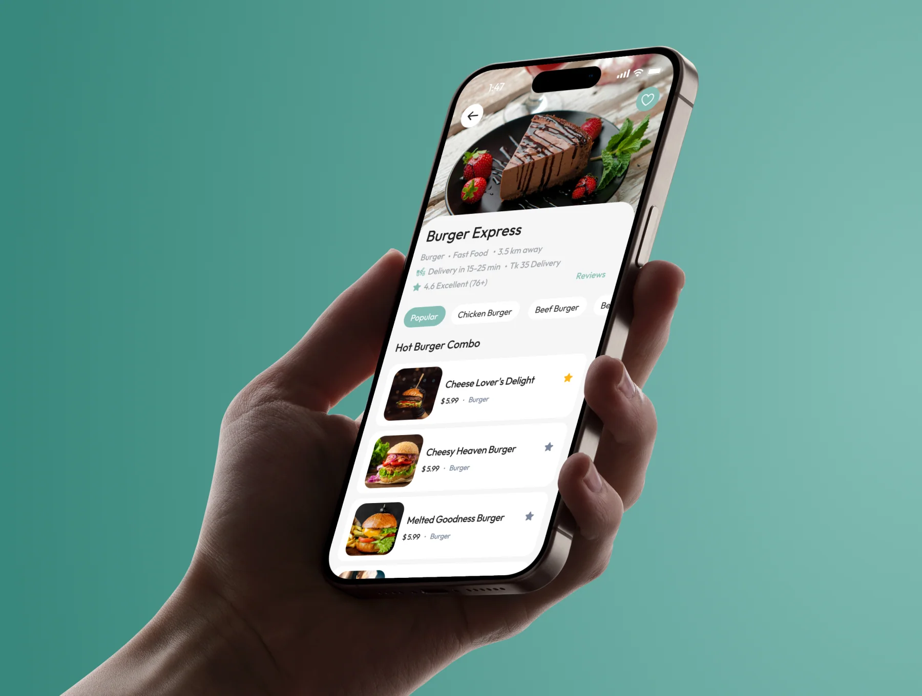 Chef - Food Delivery Mobile App UI Kit 4