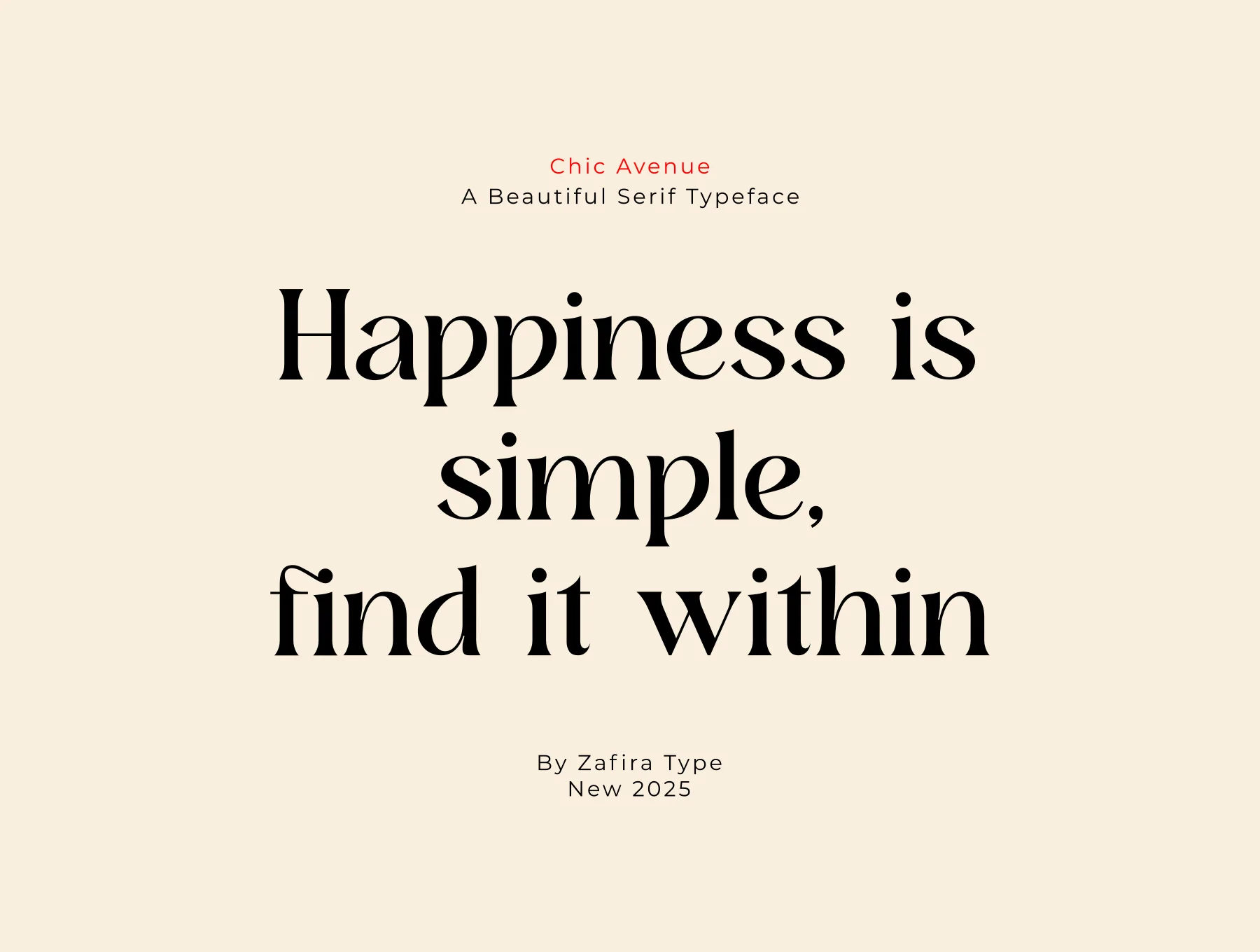 Chic Avenue Beautiful Serif Font 7