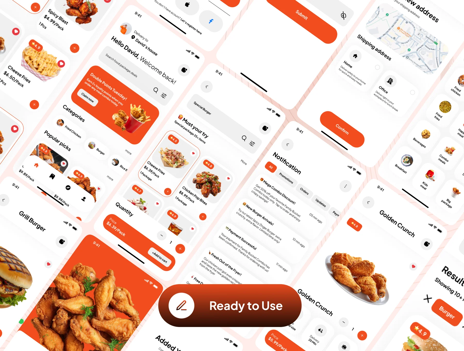 Chickbite - Fast Food Online Delivery App UI Kit 7
