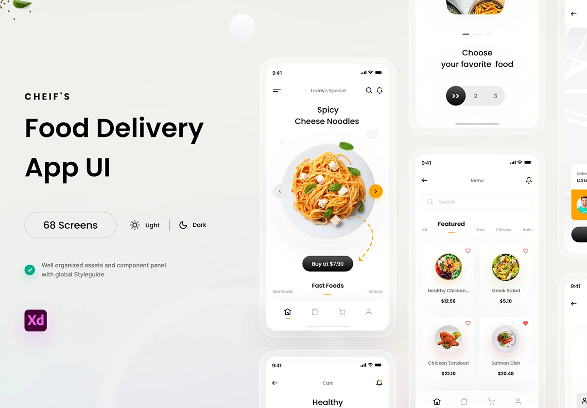 Chiefs Food App UI Kit