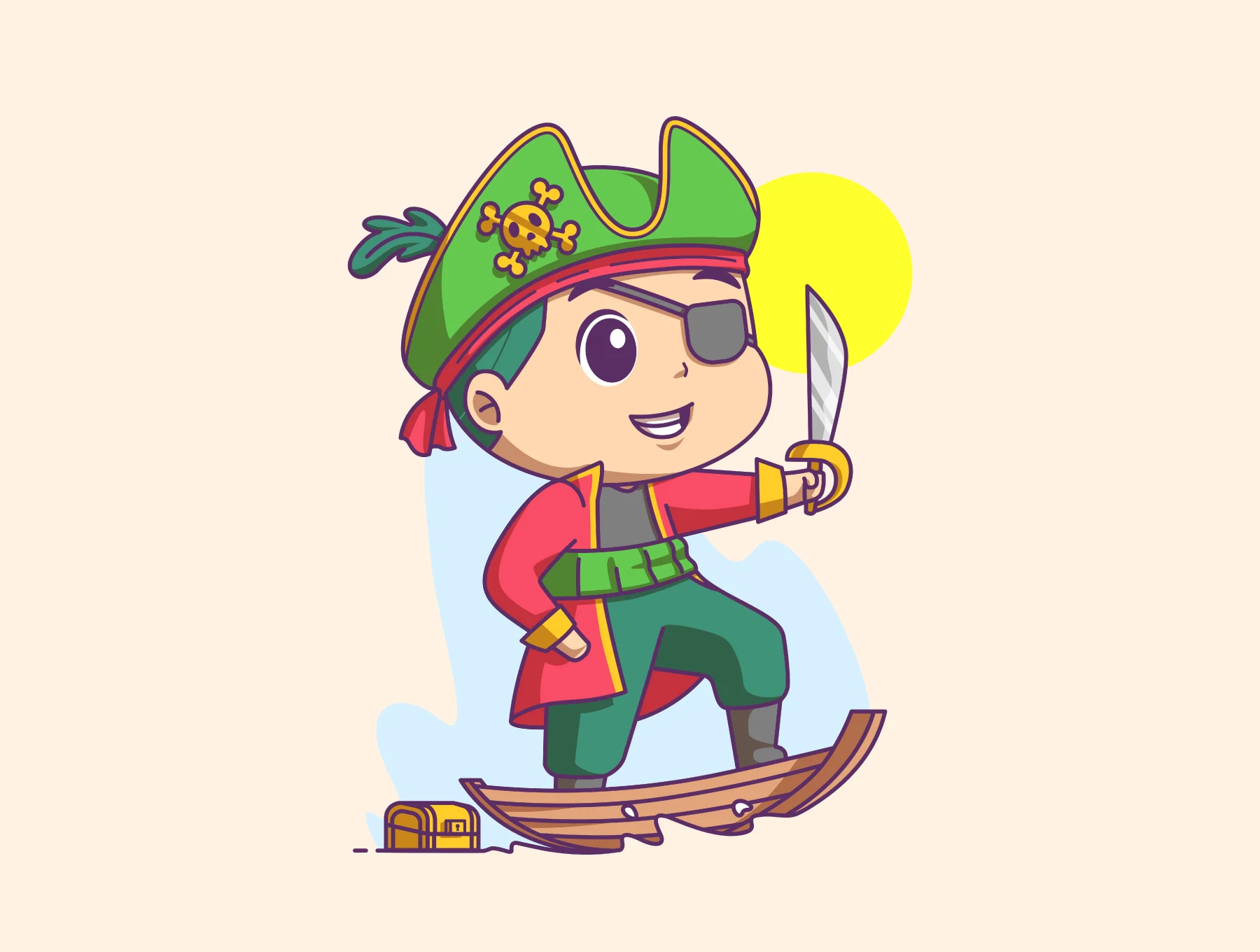 Children & Boys Activities Illustration Pack 6