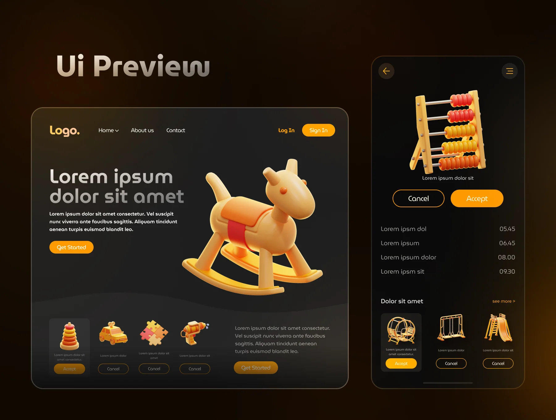 Children Toy 3D Icon Set 5