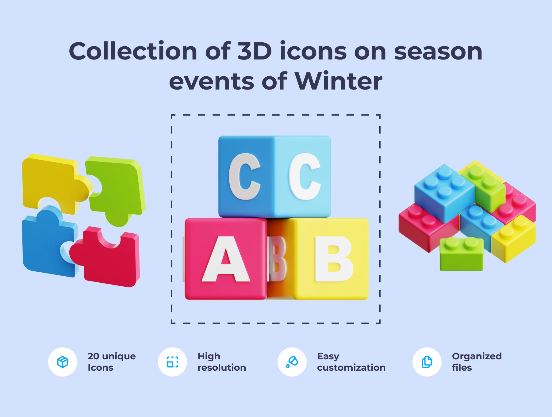 Children Toys 3D Illustration Pack 2