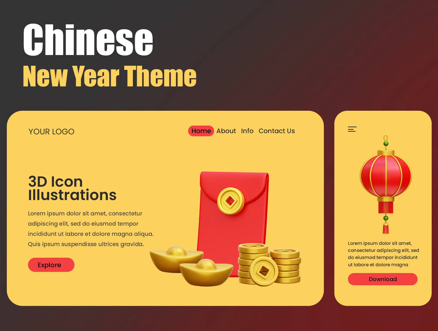 Chinese New Year 3D Icon Illustrations 4