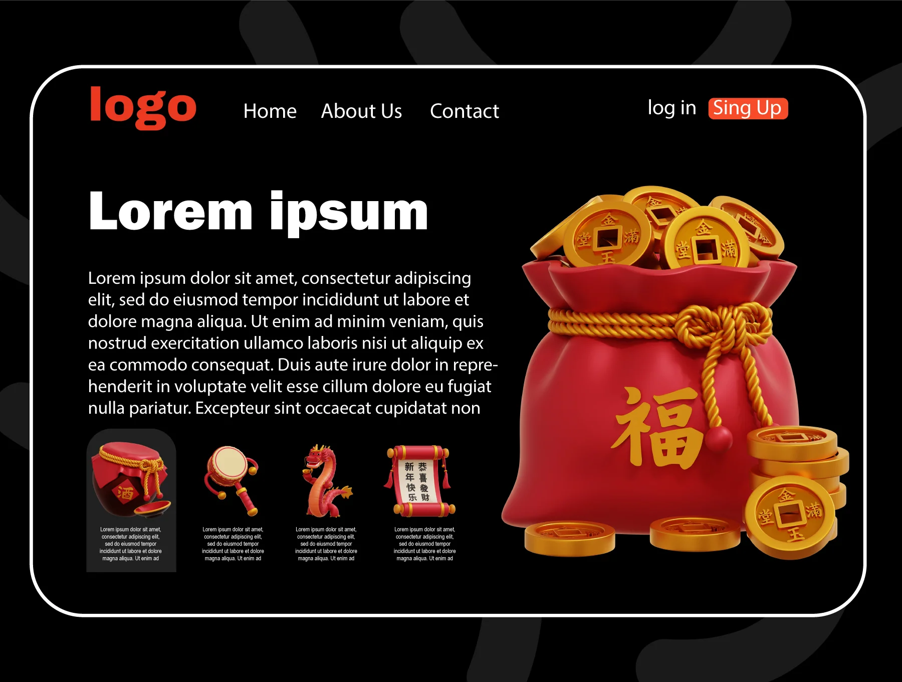 Chinese New Year 3D Icon Pack 4