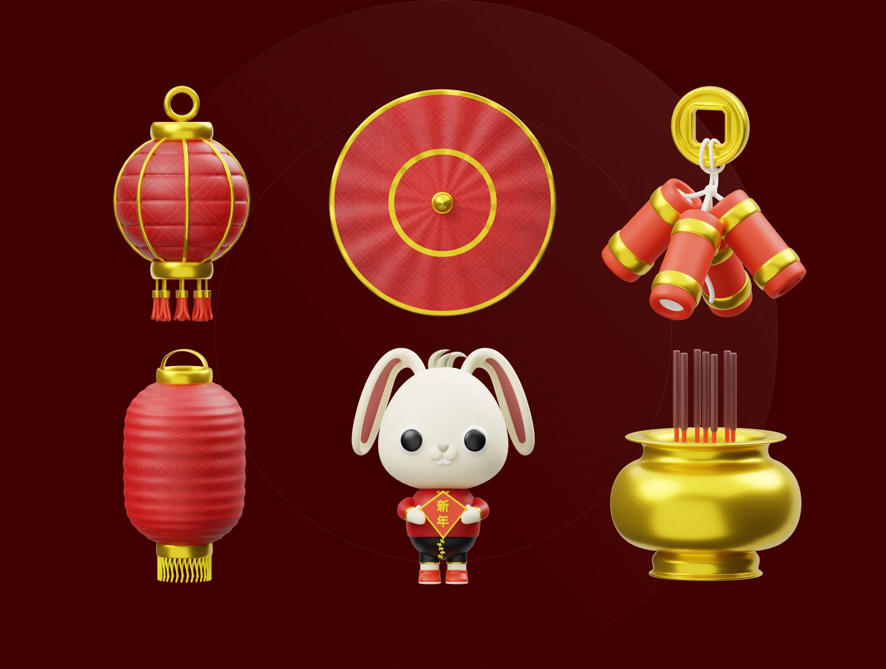 Chinese New Year 3D Illustration 5