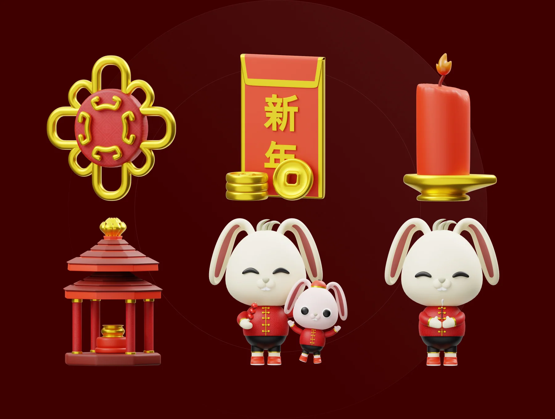 Chinese New Year 3D Illustration 6