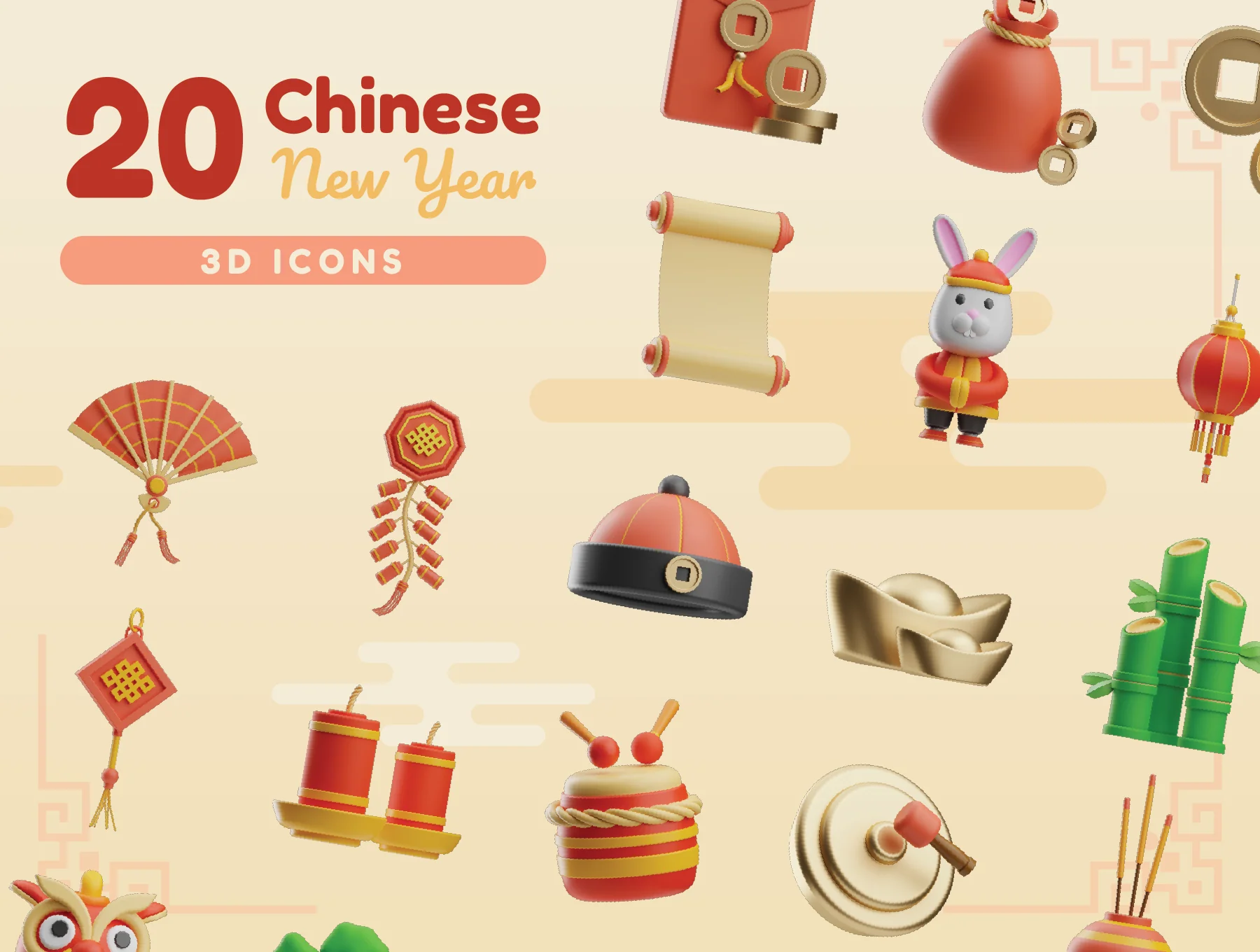 Chinese New Year 3D Icons 5