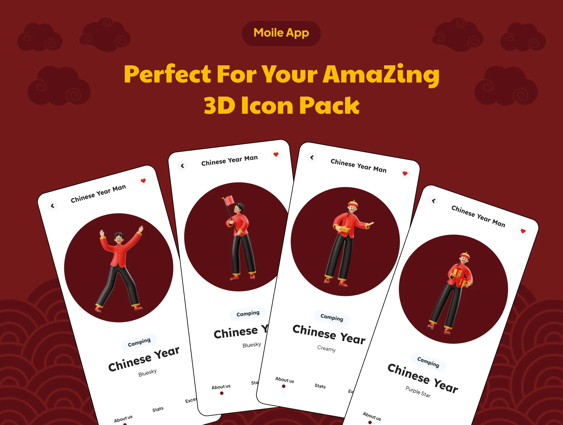 Chinese New Year Man Character 3D Illustration 4