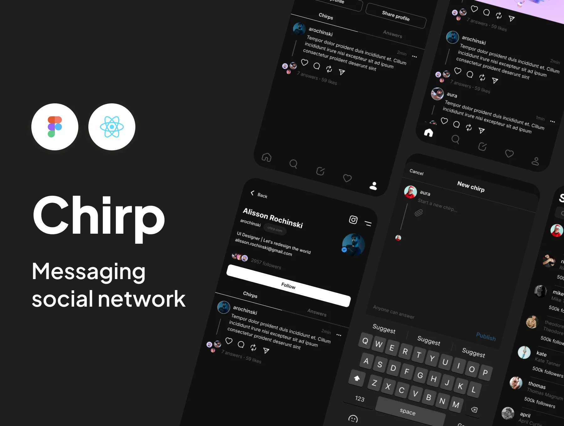 Chirp - Messaging Social Network
