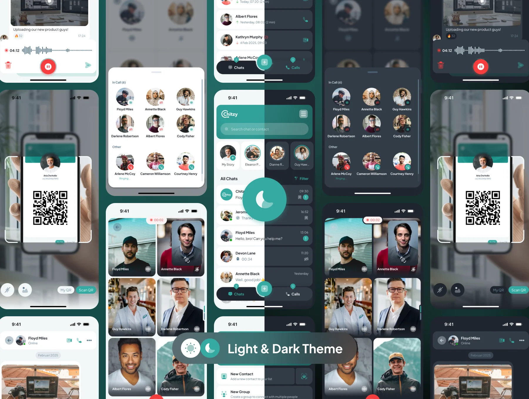Chitzy - Chat Messenger Mobile App UI Kit 5