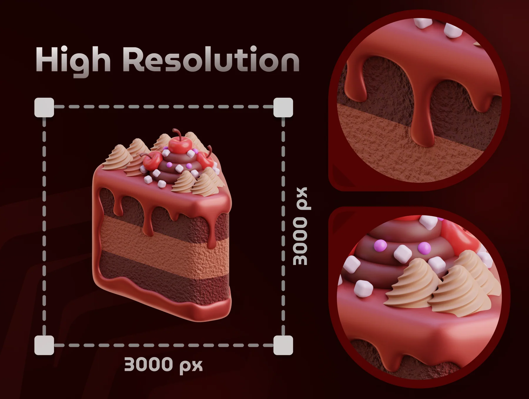 Chocolate 3D Icon Set 4