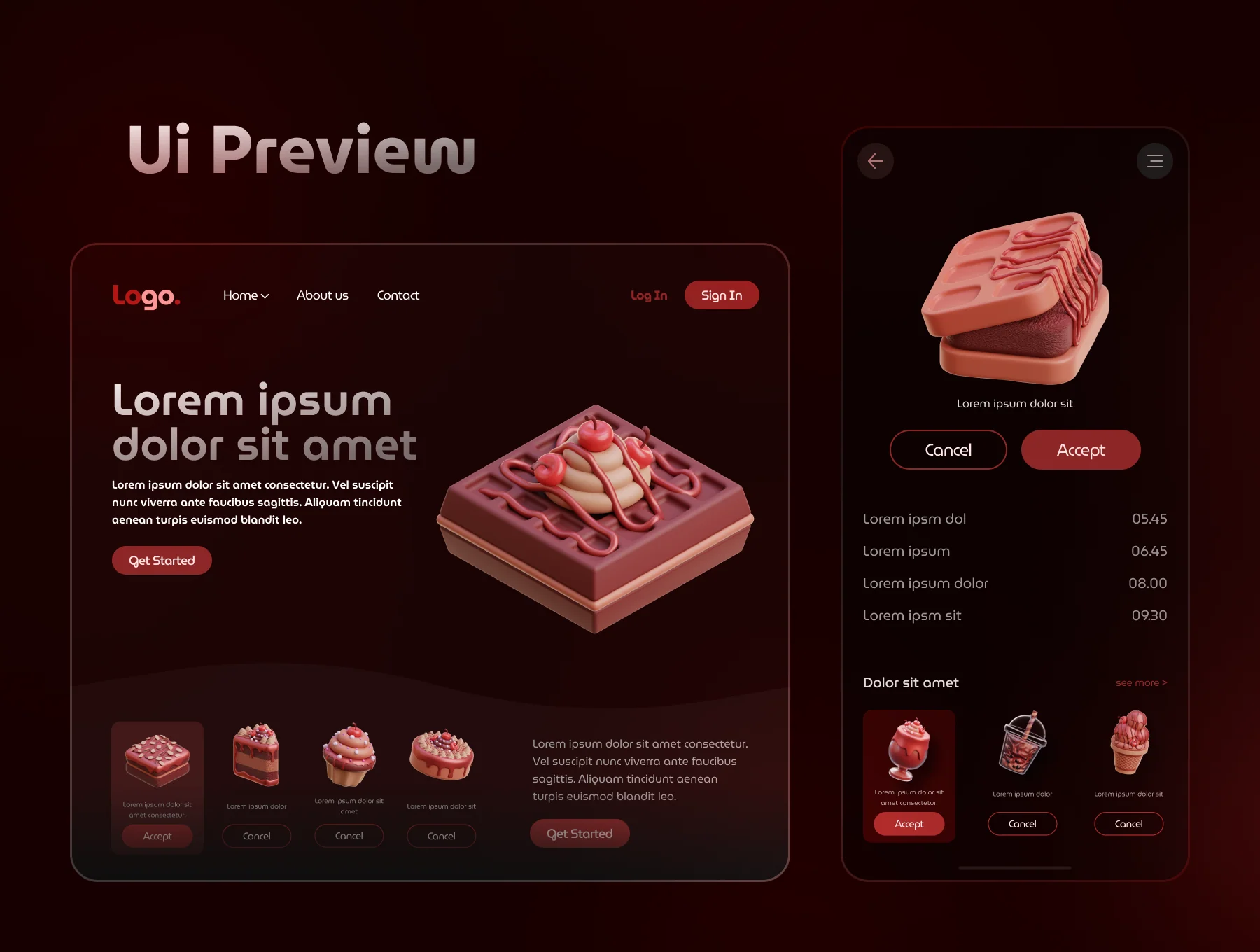 Chocolate 3D Icon Set 5