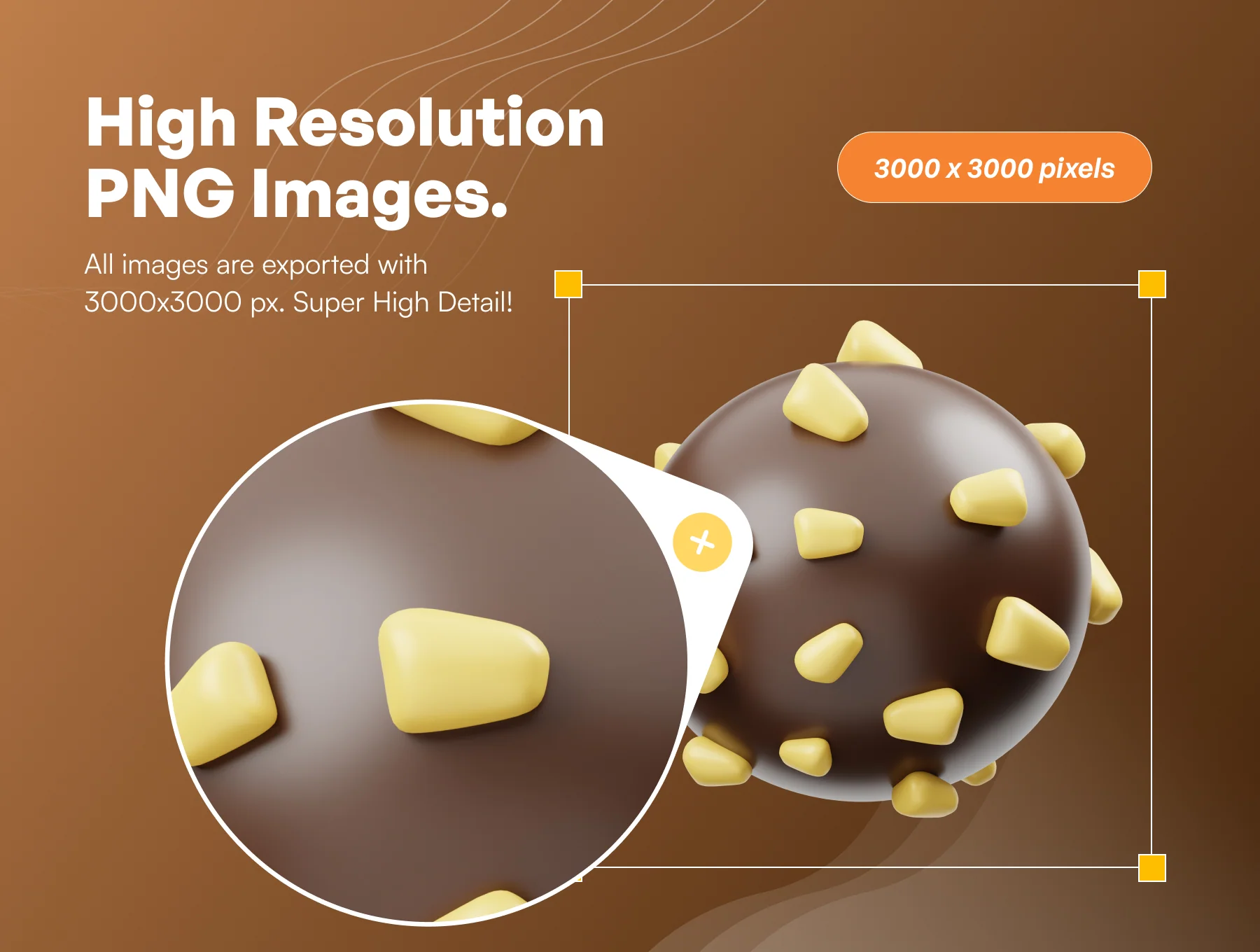 Chocolate 3D Icon 3