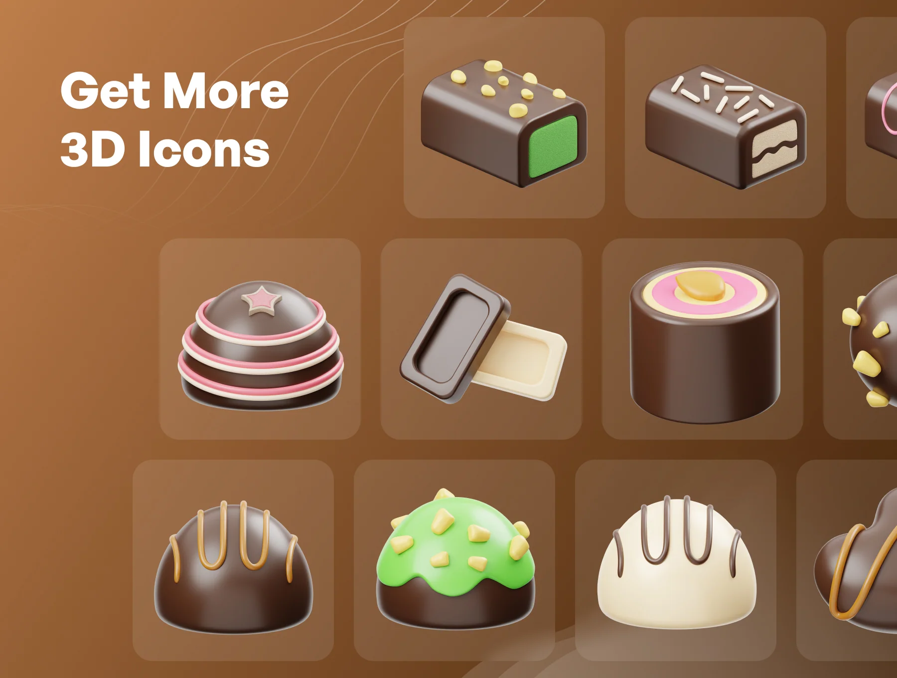 Chocolate 3D Icon 5