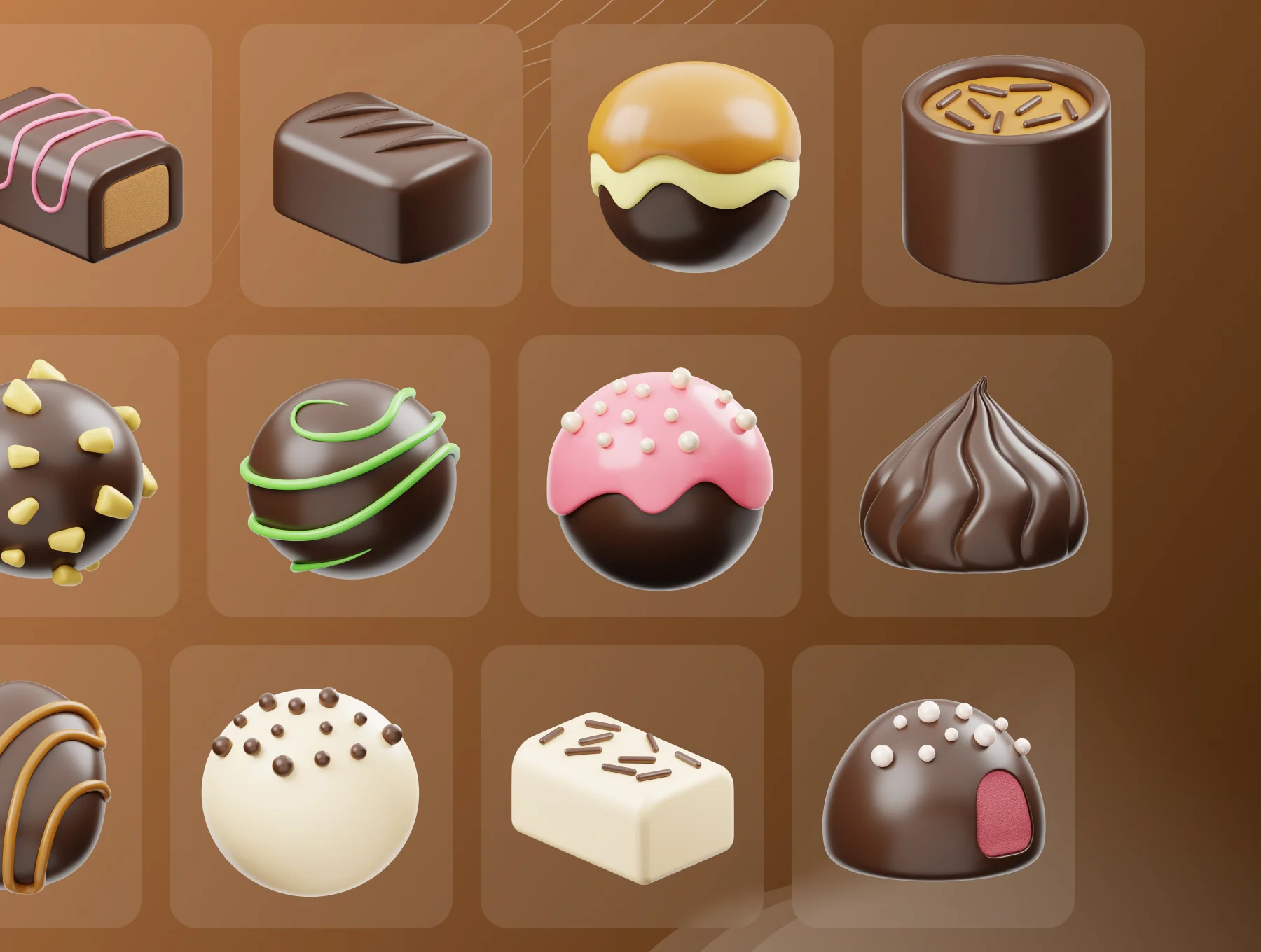 Chocolate 3D Icon 6