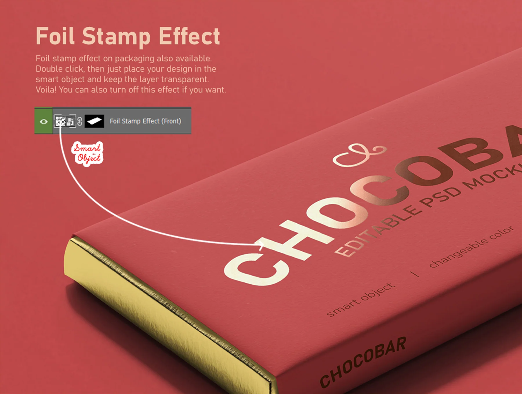 Chocolate Candy Bar Packaging PSD Mockup Set 4