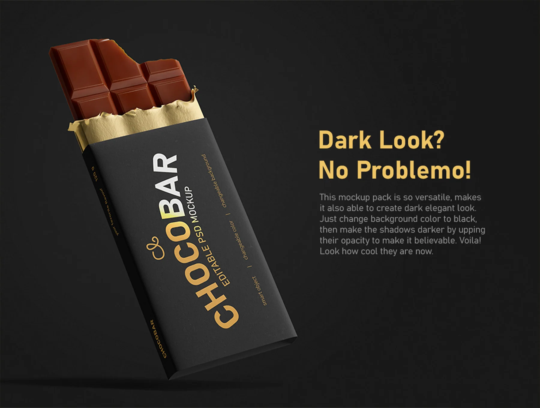 Chocolate Candy Bar Packaging PSD Mockup Set 6
