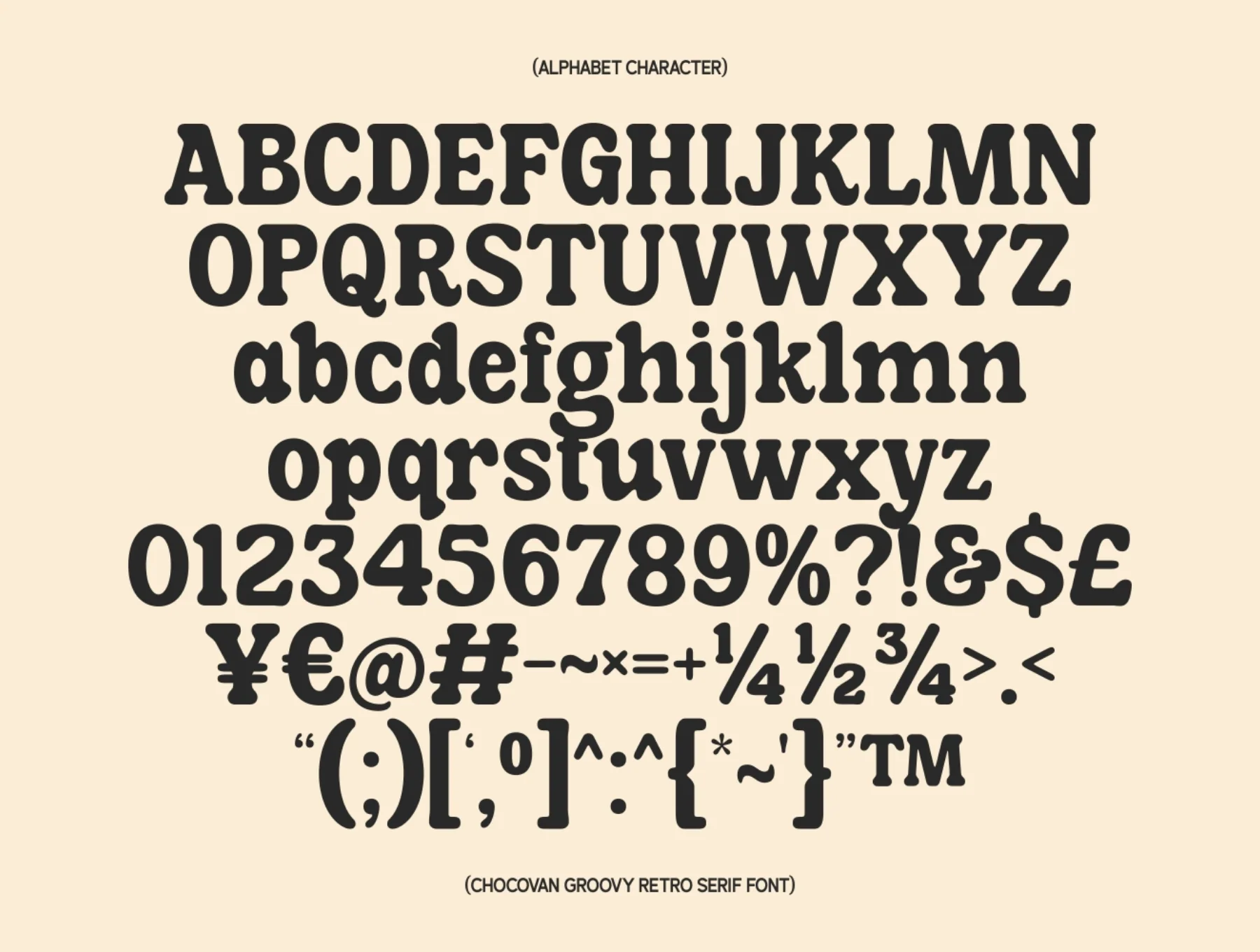 Chocovan Groovy — Retro Groovy Serif Typeface 5
