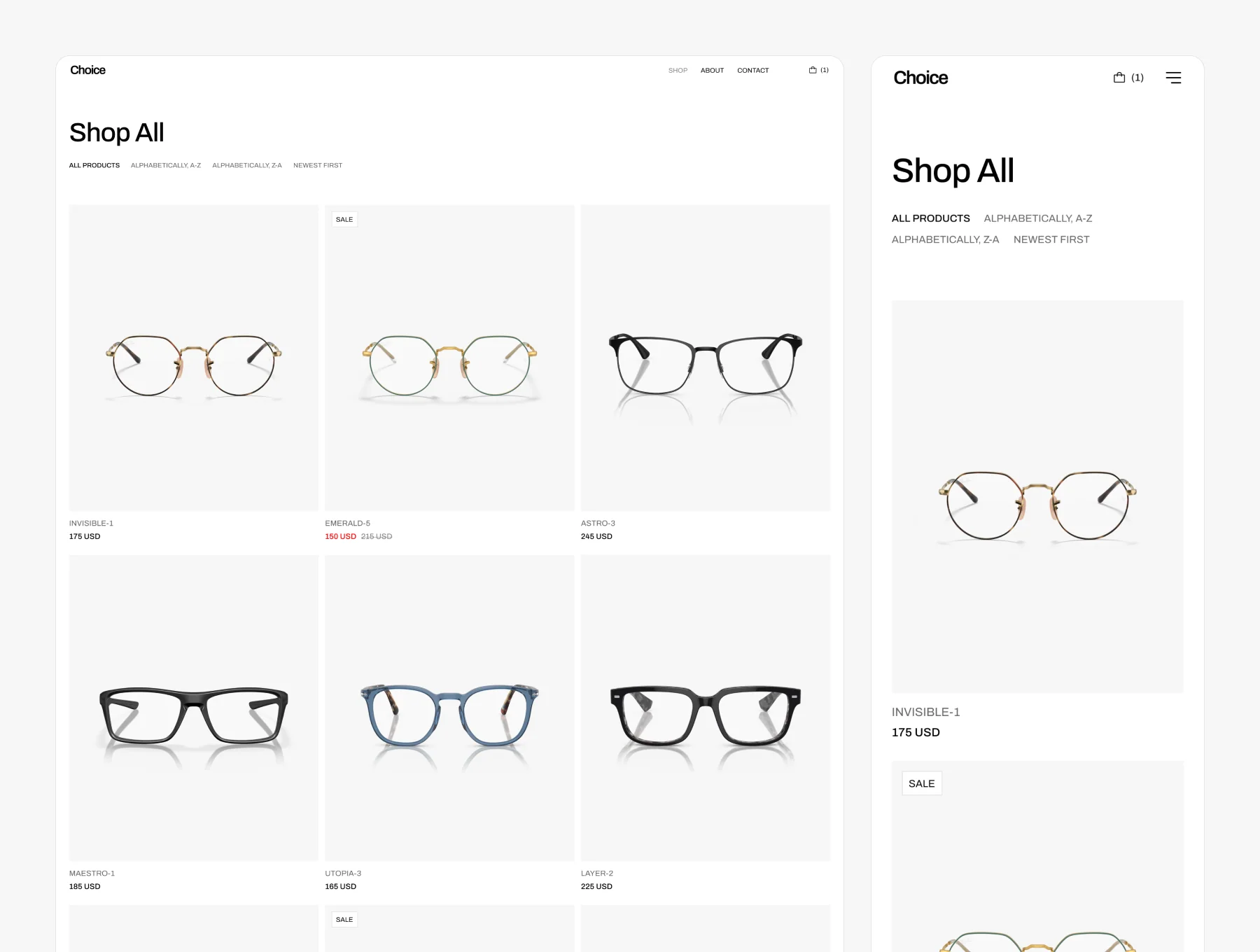 Choice — Ecommerce Website 4