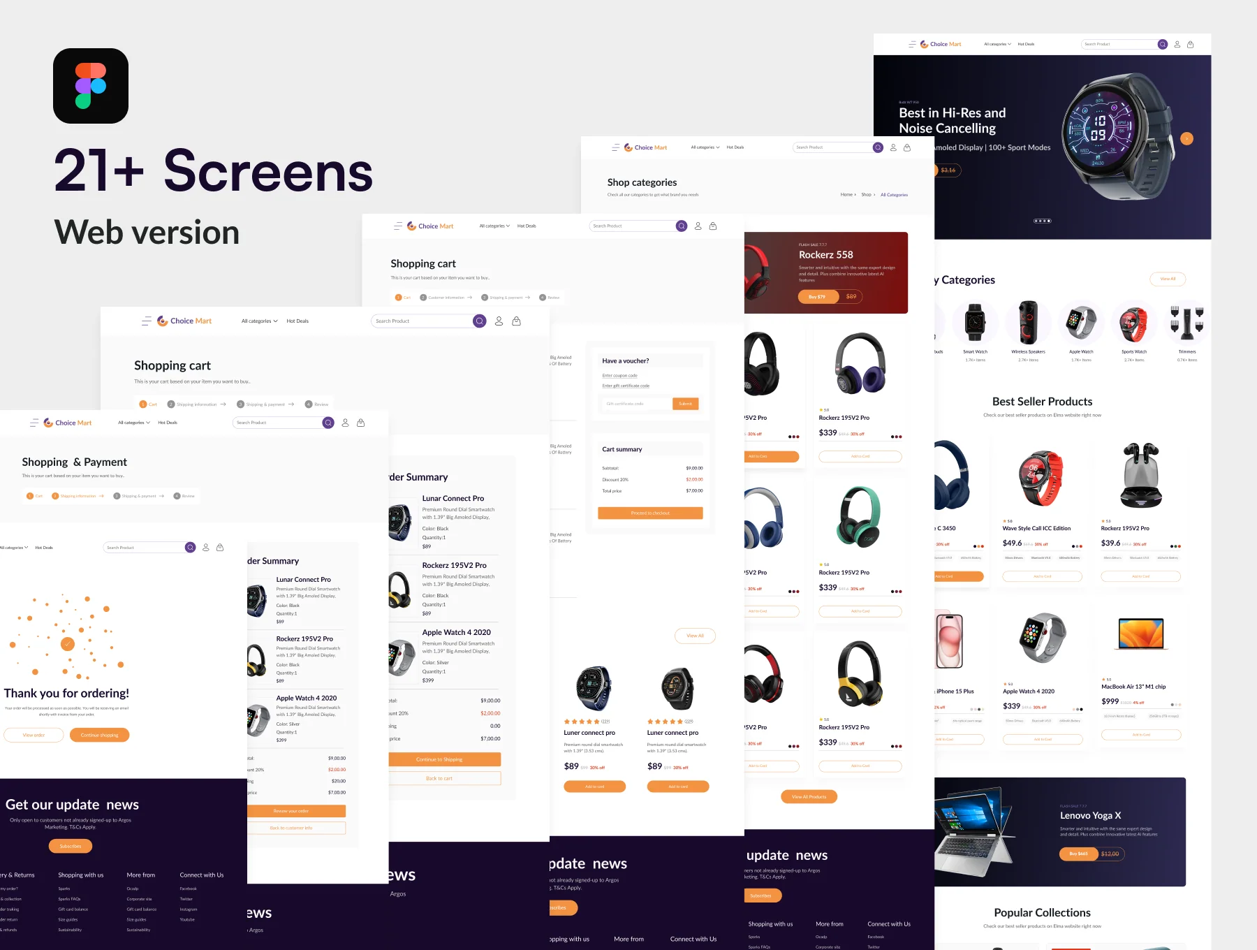 Choice Mart E-commerce Website UI Kit 3