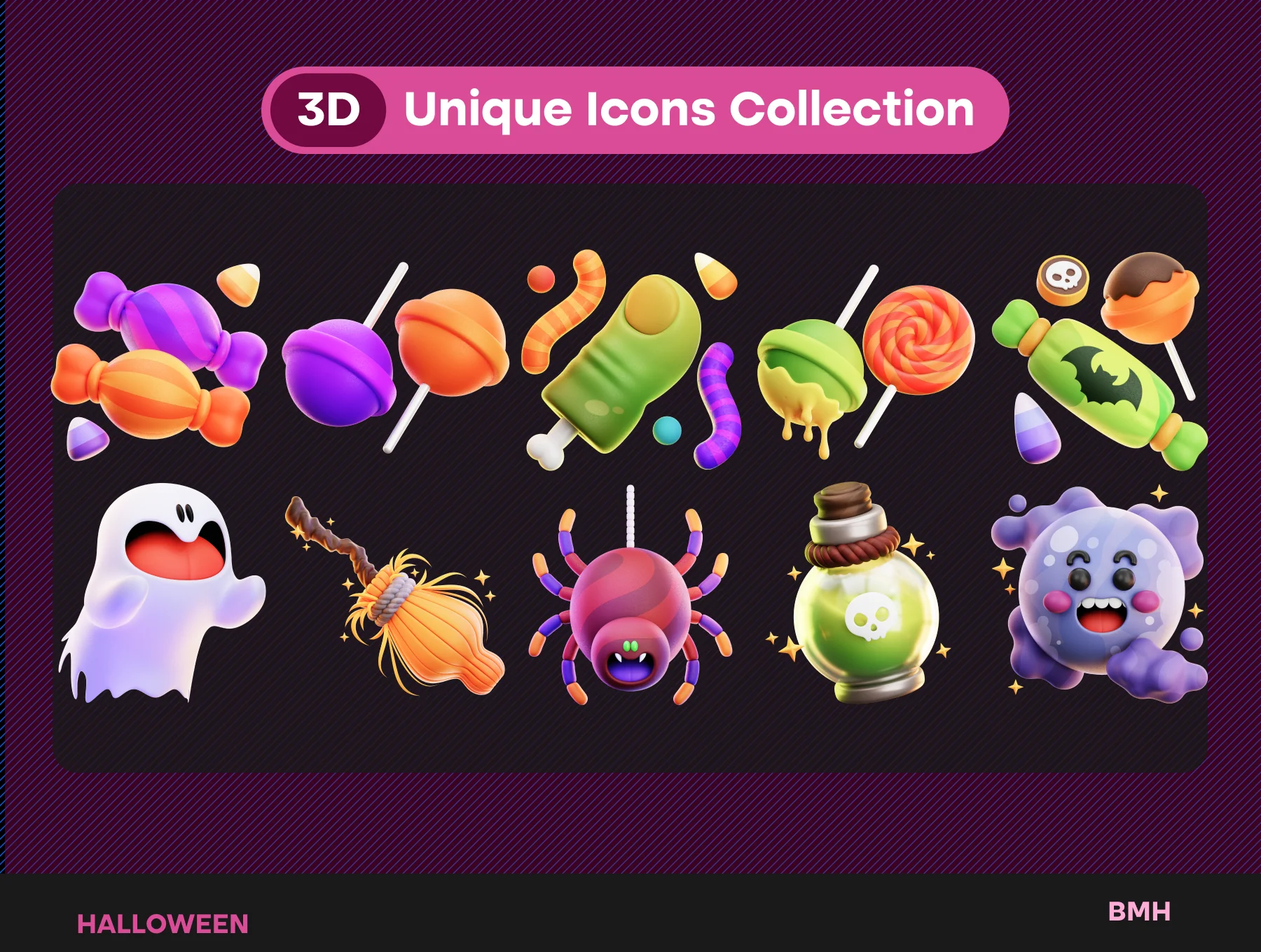 Halloween 3D Icons Illustraton 5