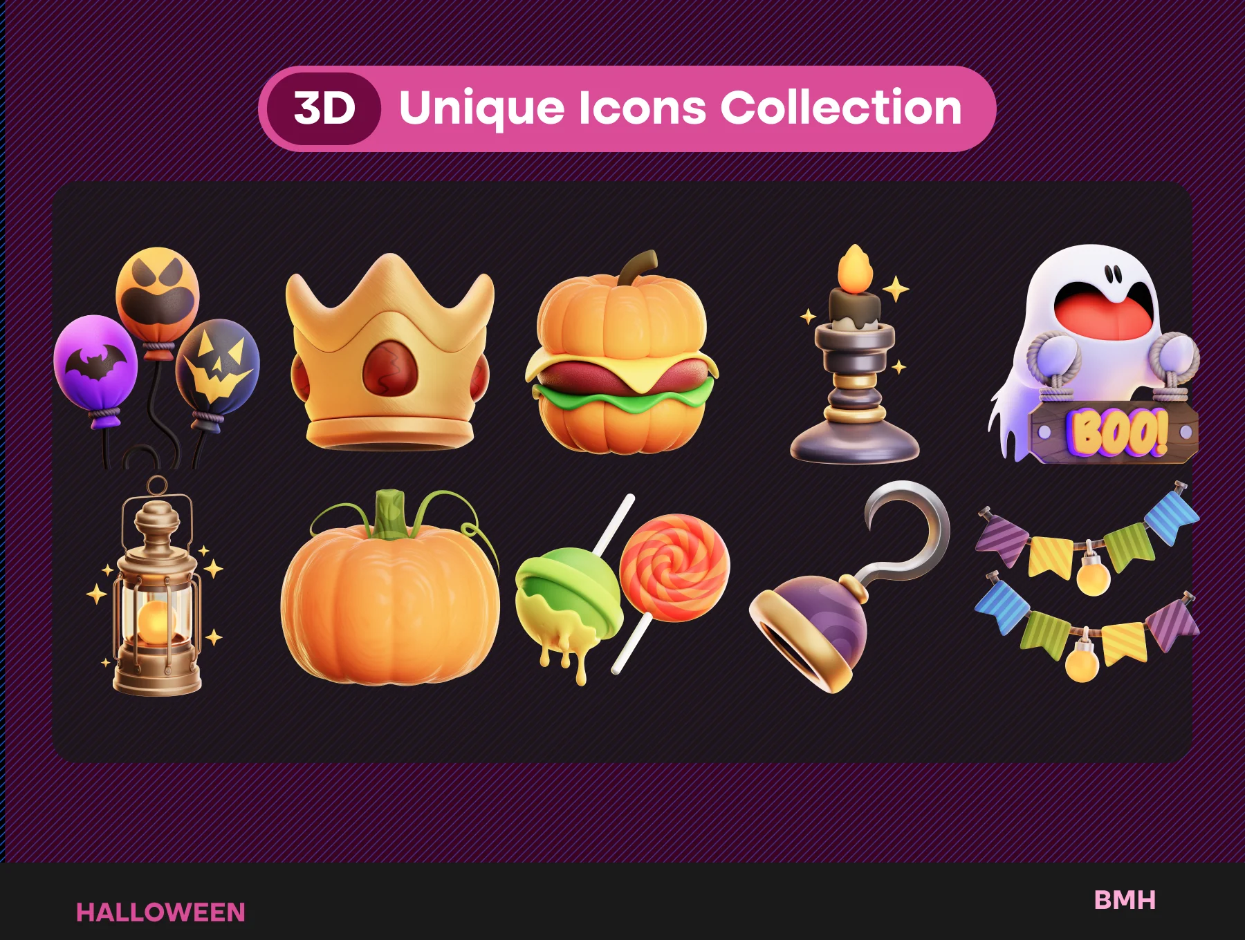 Halloween 3D Icons Illustraton 7
