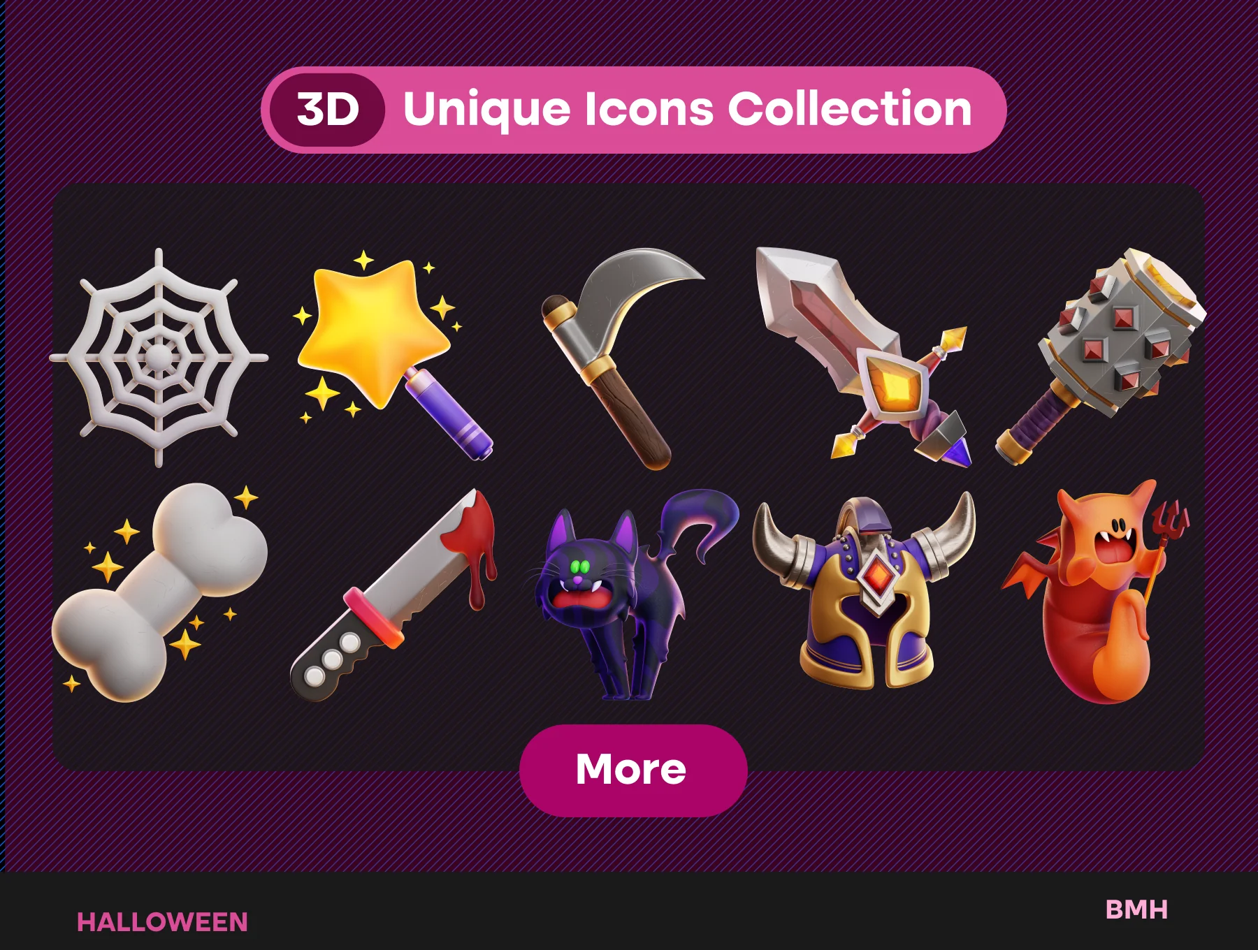 Halloween 3D Icons Illustraton 8