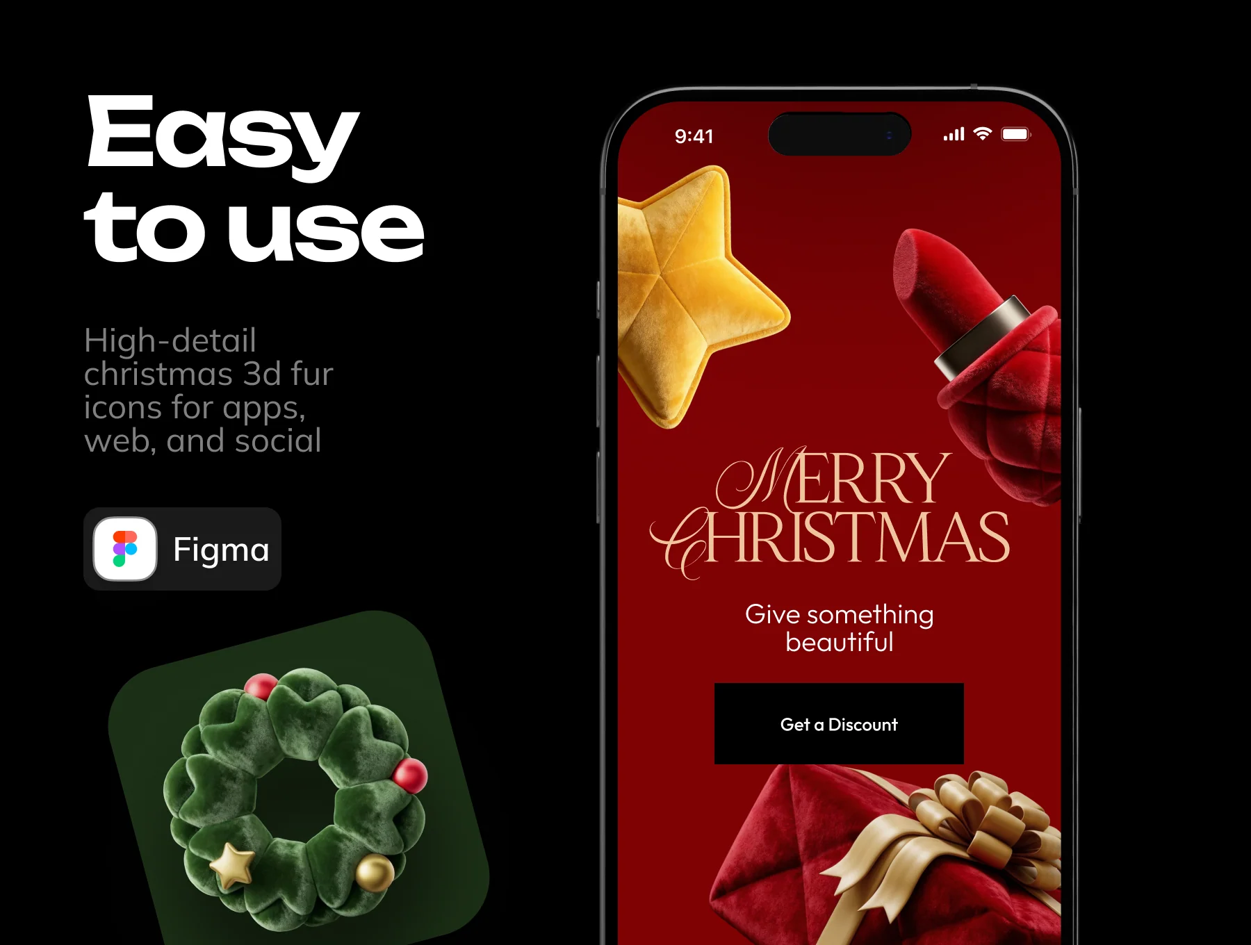 Christmas 3d Fur Icons 5