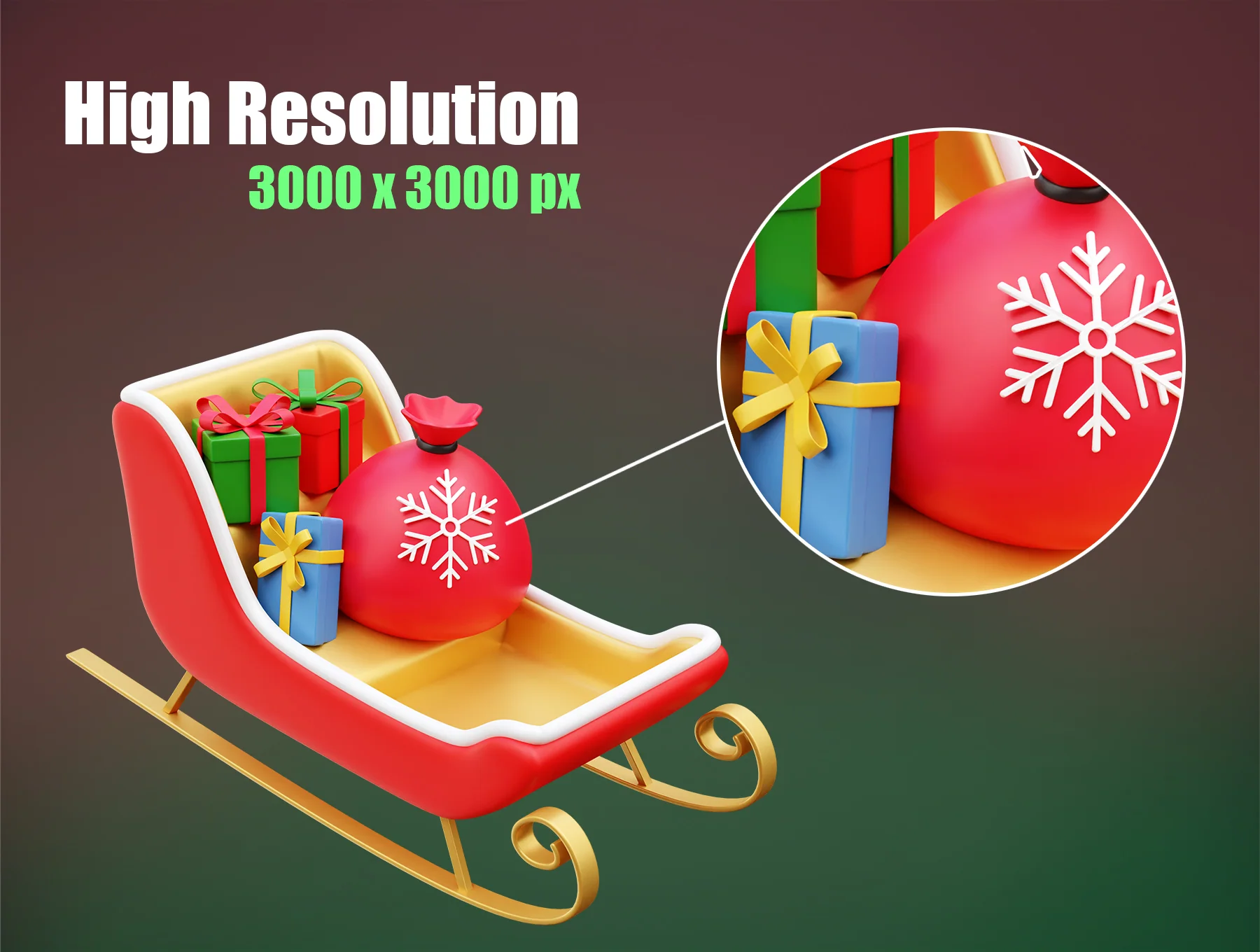 Christmas 3D Icon Illustrations 3