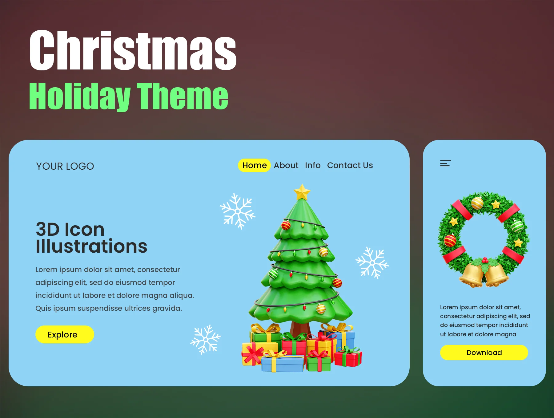 Christmas 3D Icon Illustrations 4