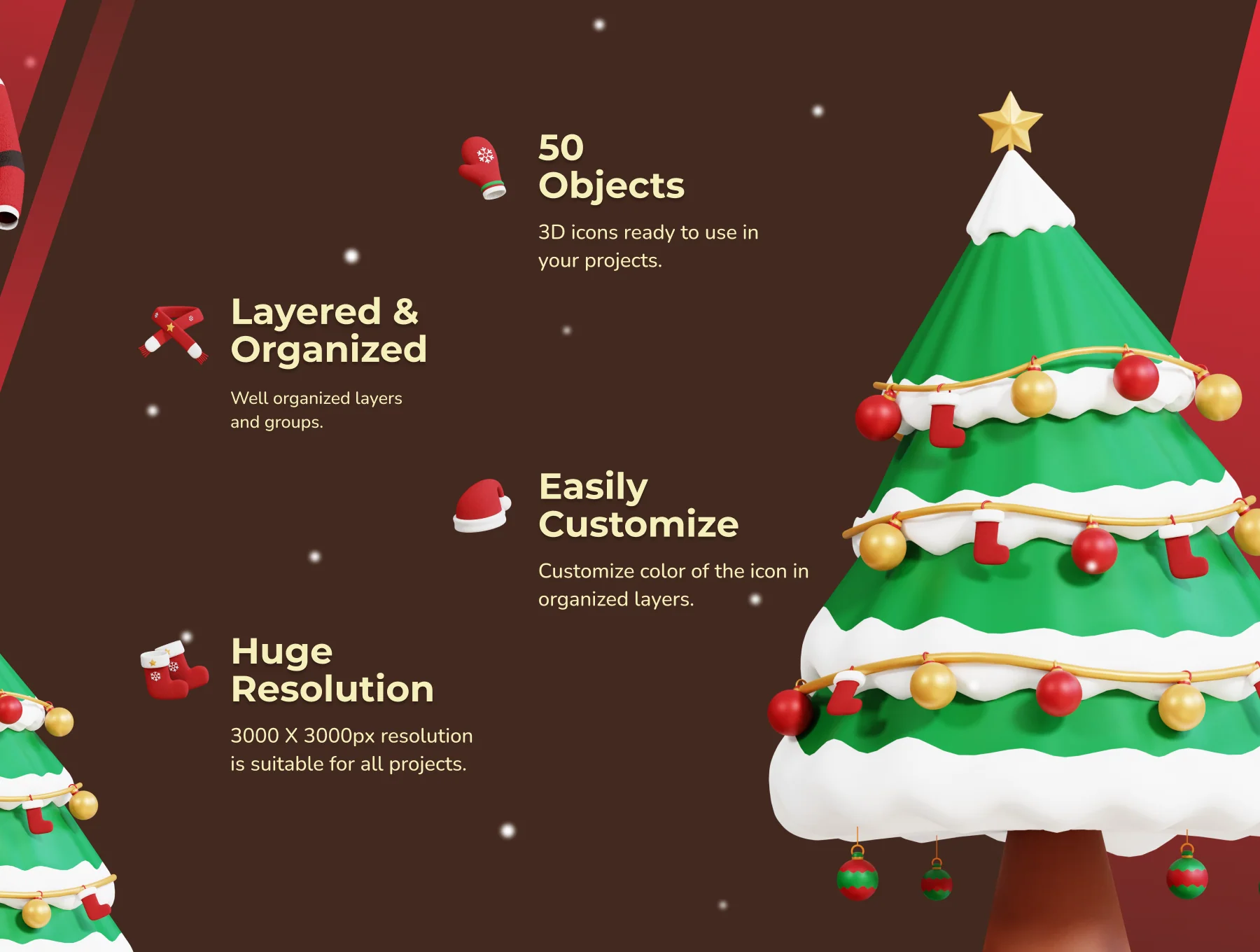 Christmas 3D Icon Pack 2