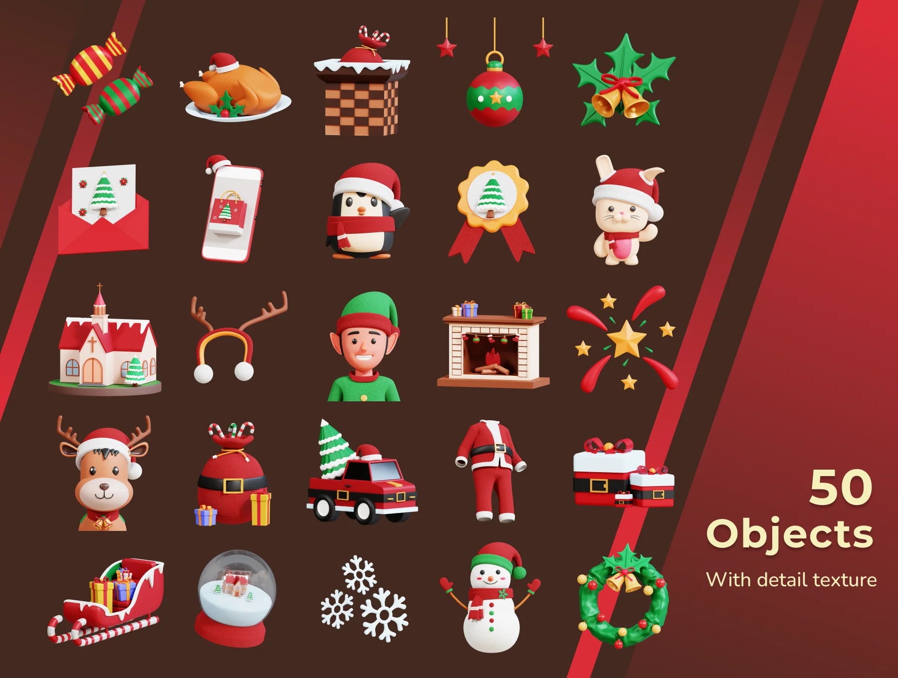 Christmas 3D Icon Pack 6