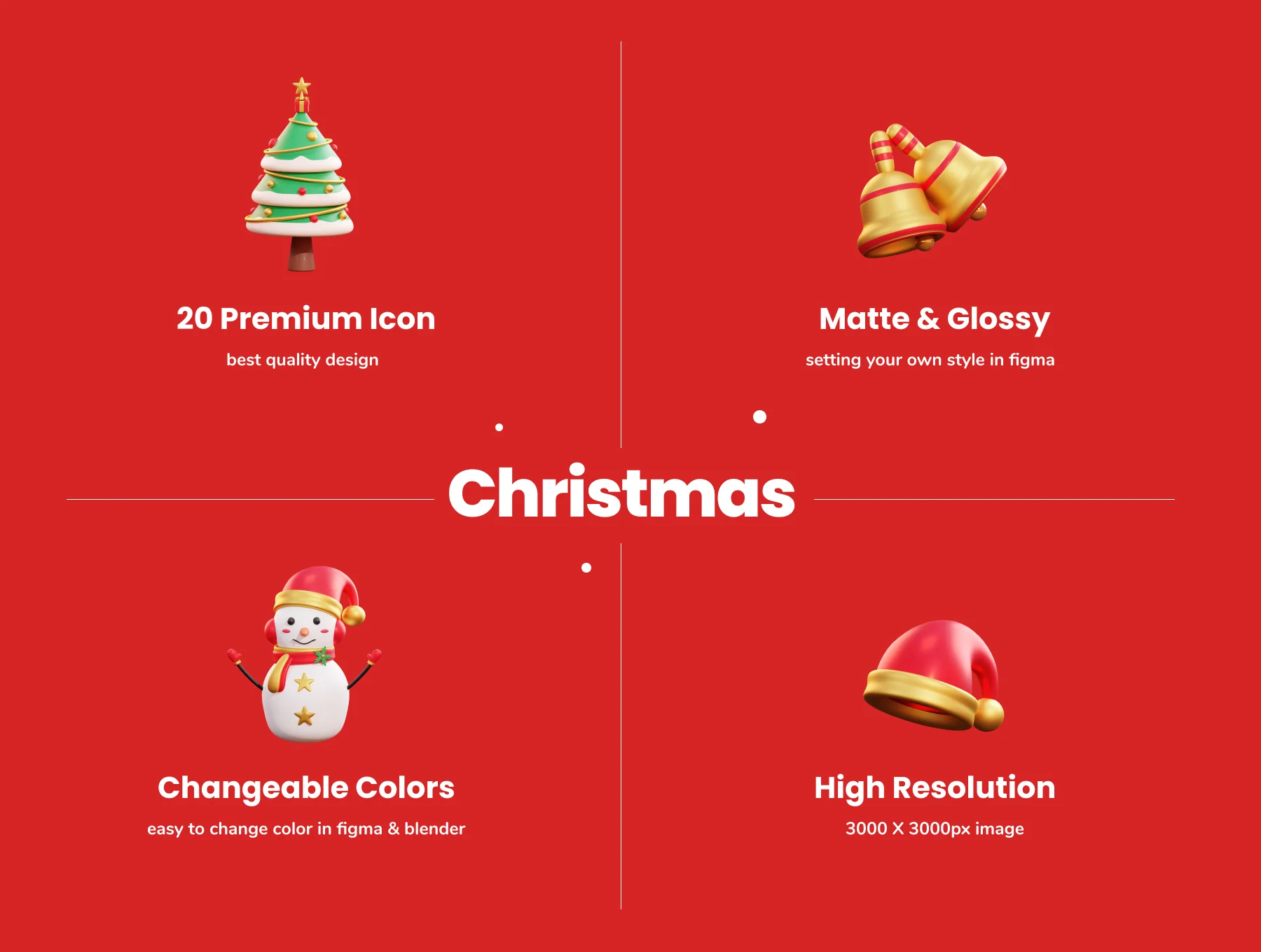 Christmas - 3D Icon Premium Pack 2