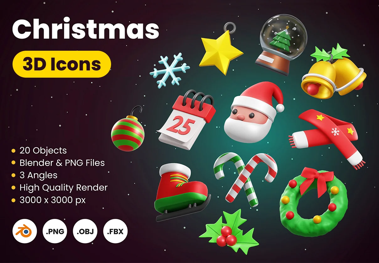 Christmas 3D Icon
