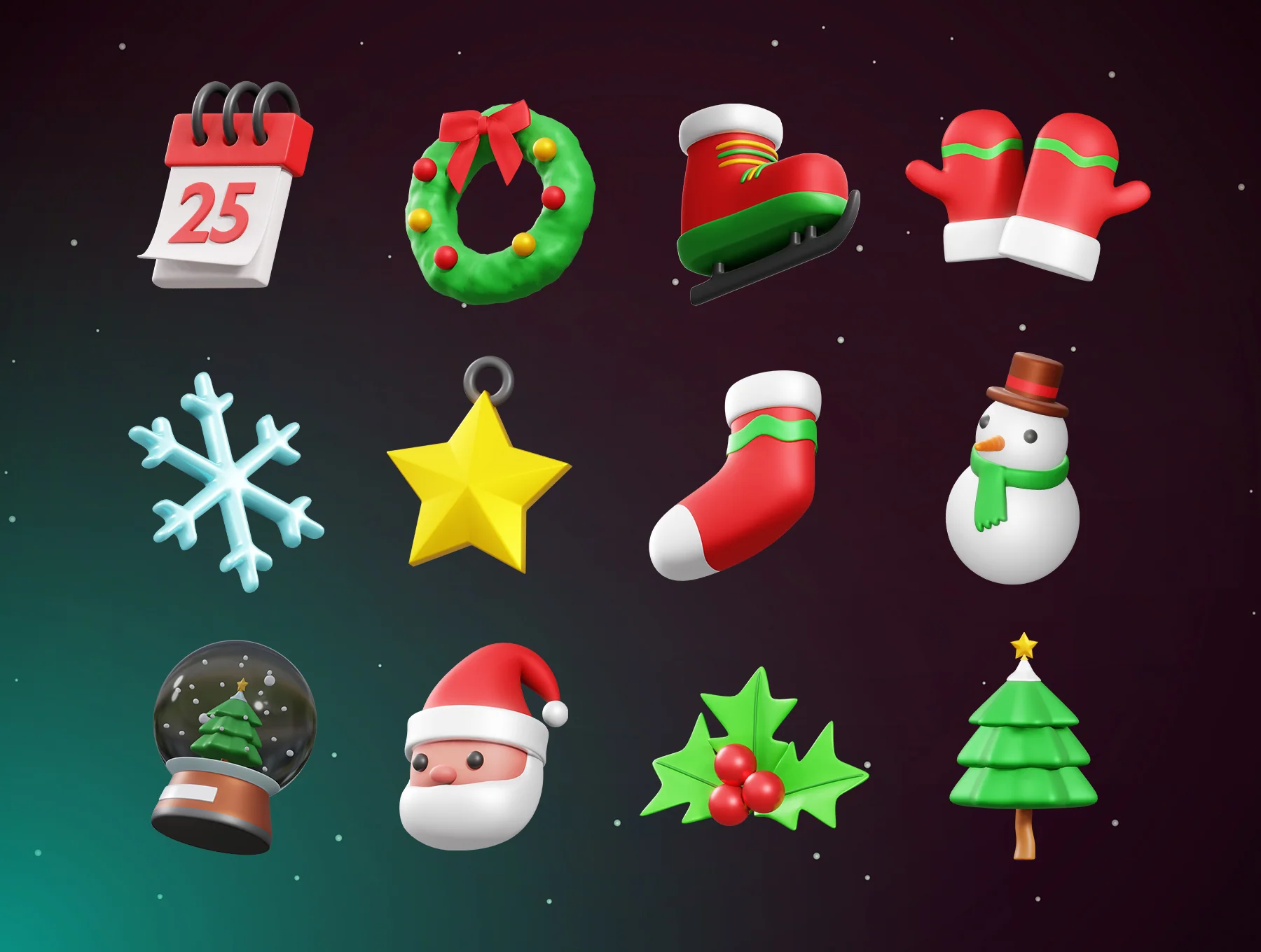 Christmas 3D Icon 6