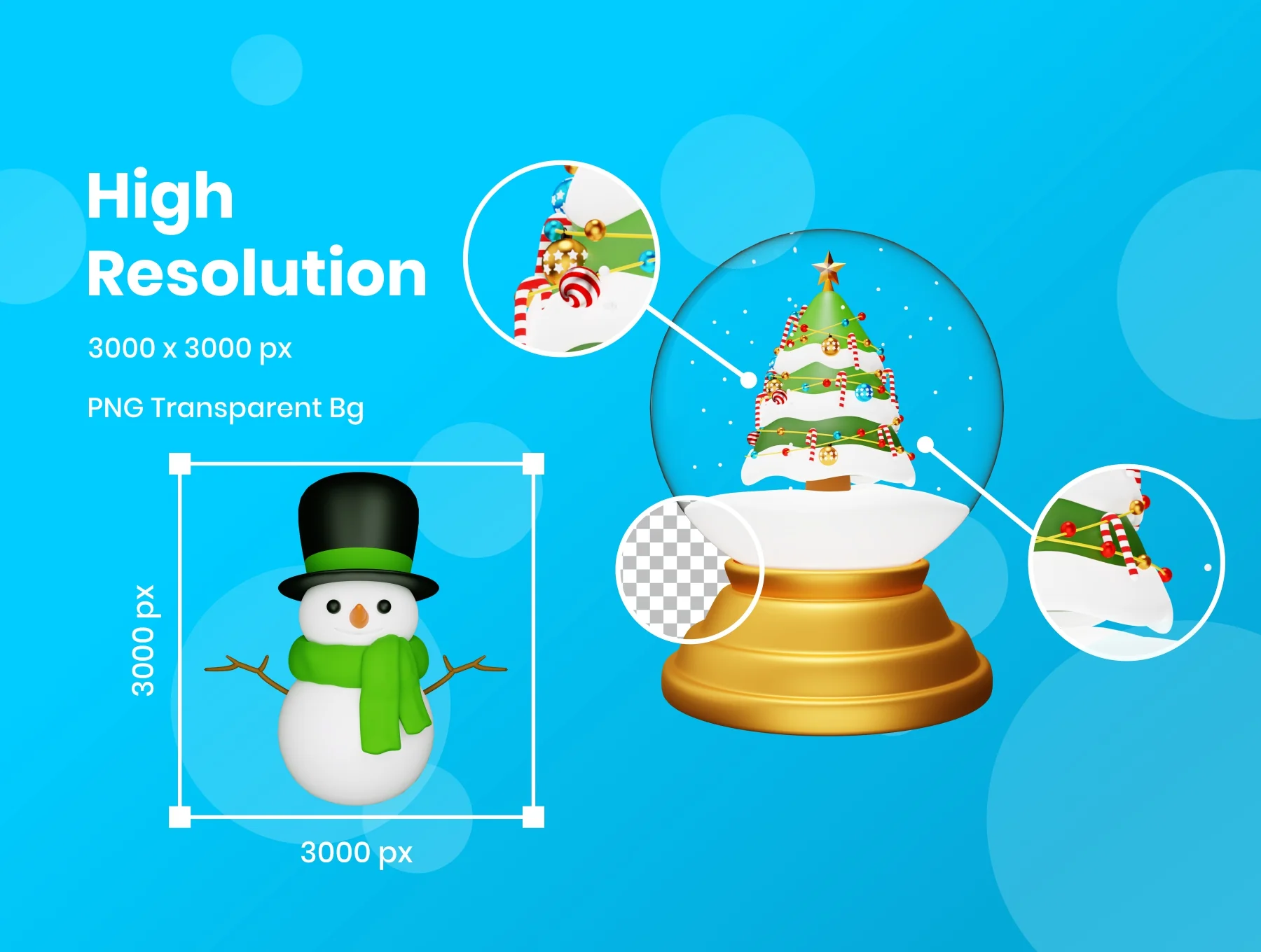 Christmas - 3D Icons Illustration 3
