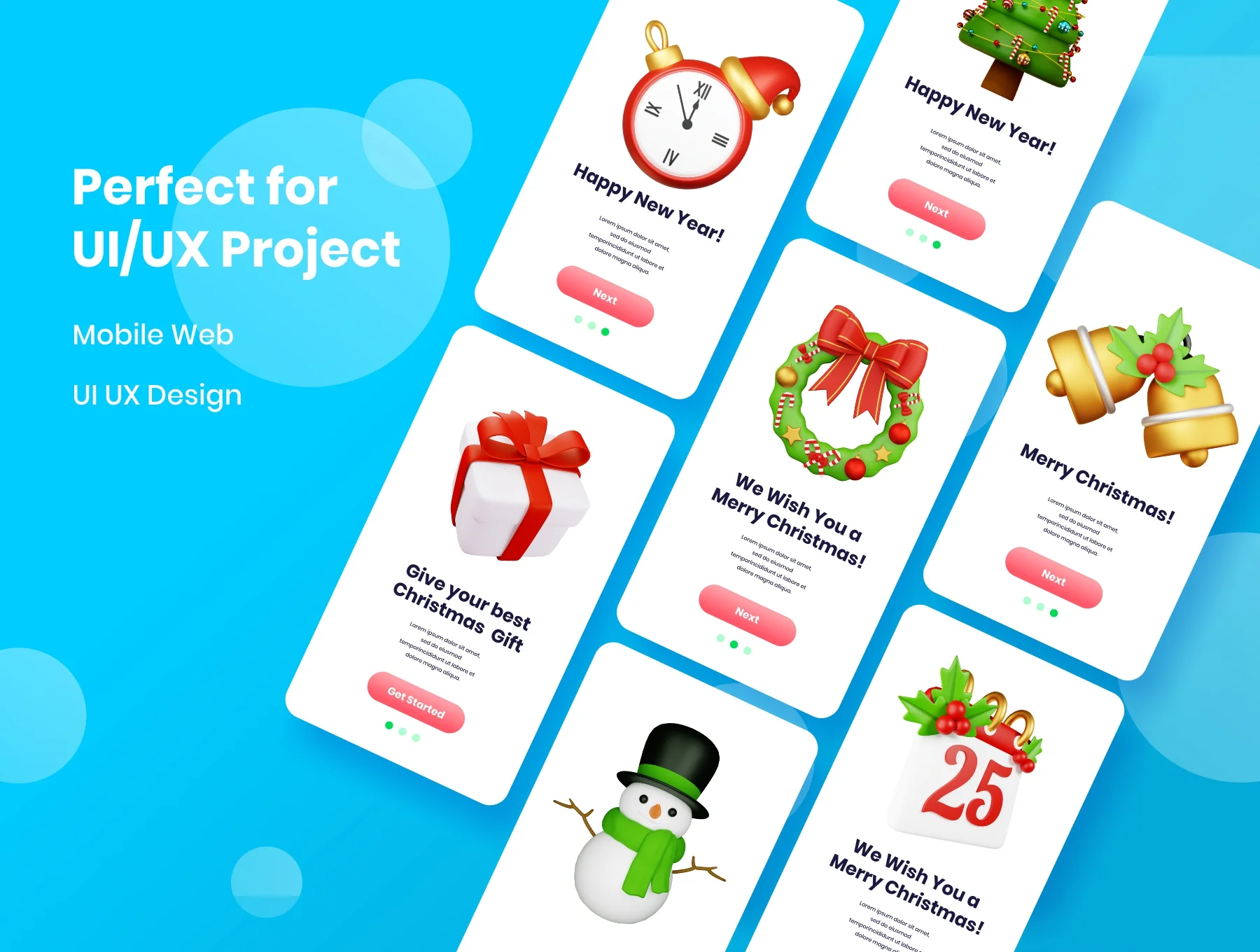 Christmas - 3D Icons Illustration 5