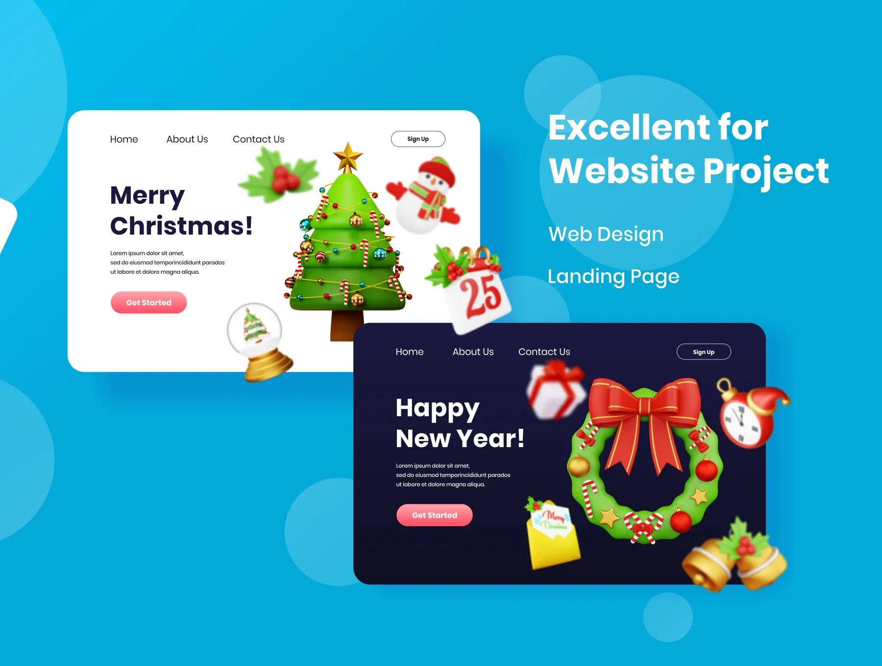 Christmas - 3D Icons Illustration 6