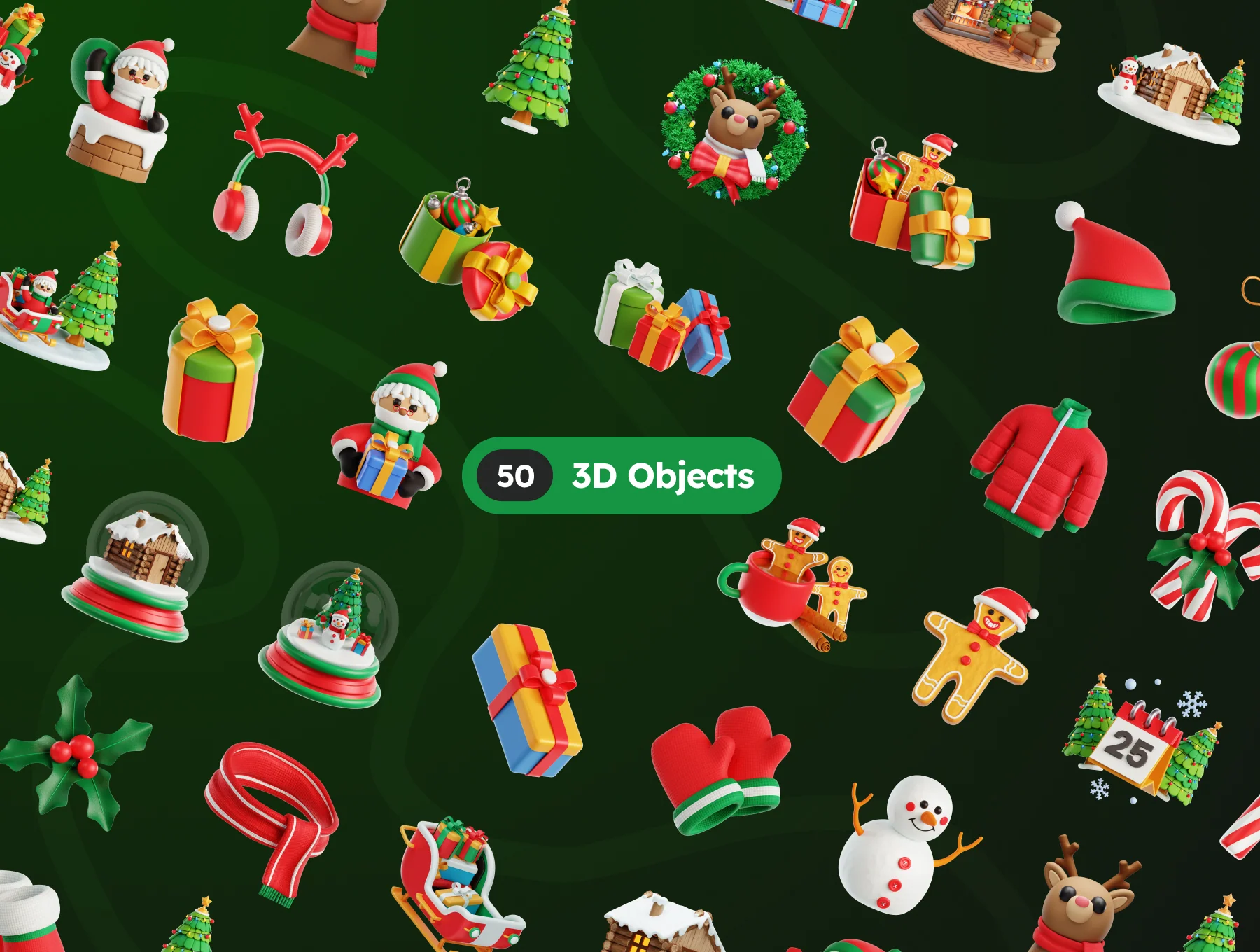Christmas 3D Illustrations 5