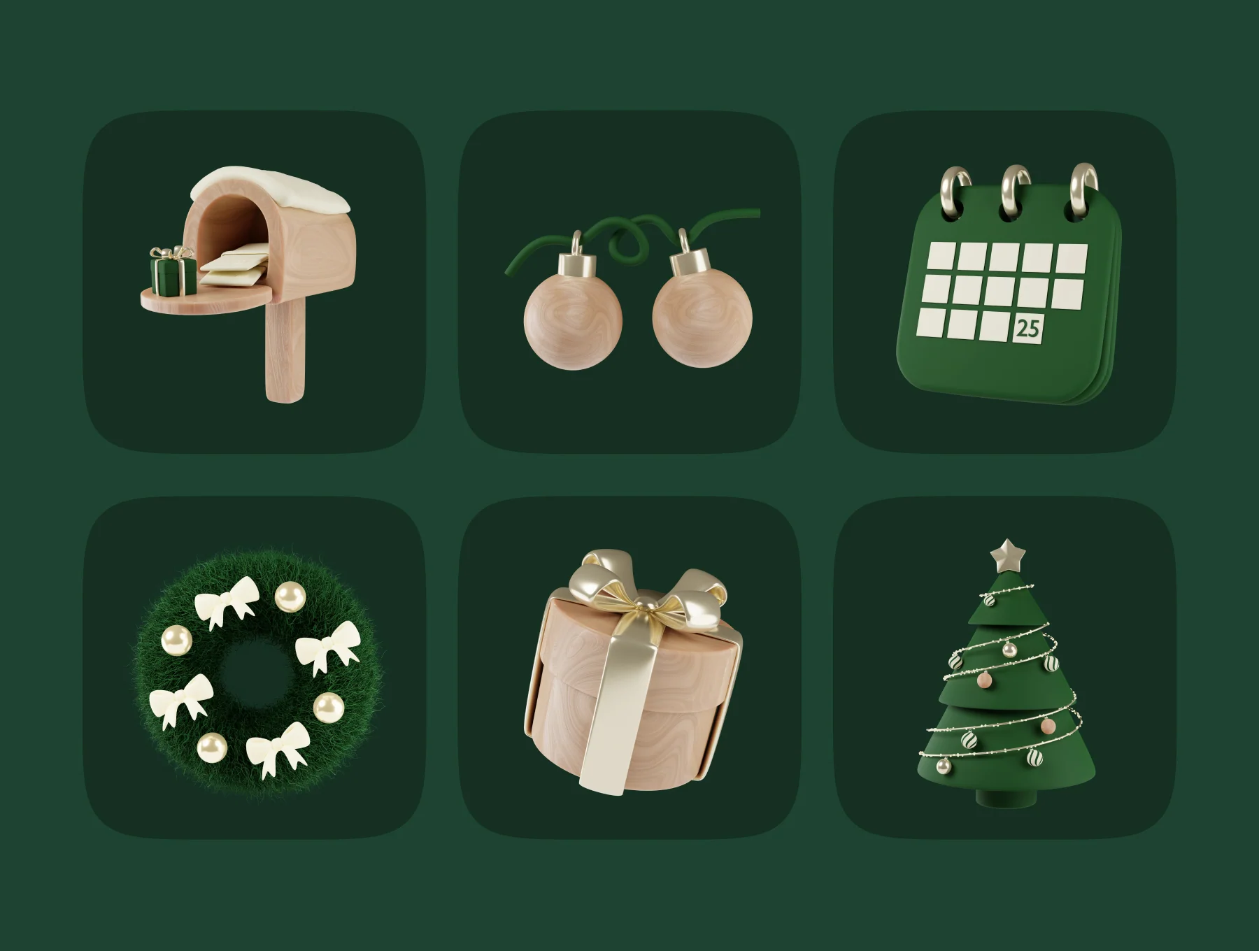 Christmas 3D Pack 4