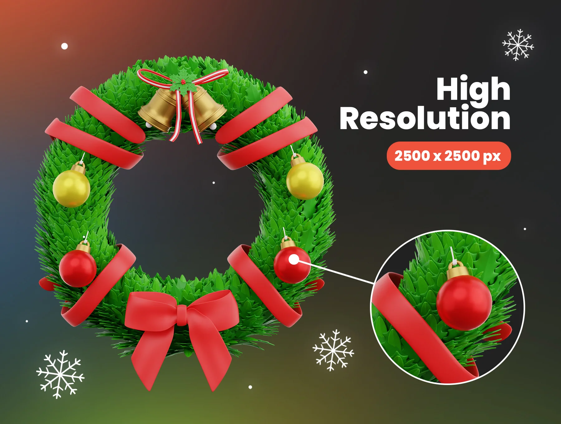 Christmas Eve 3D Icons 3