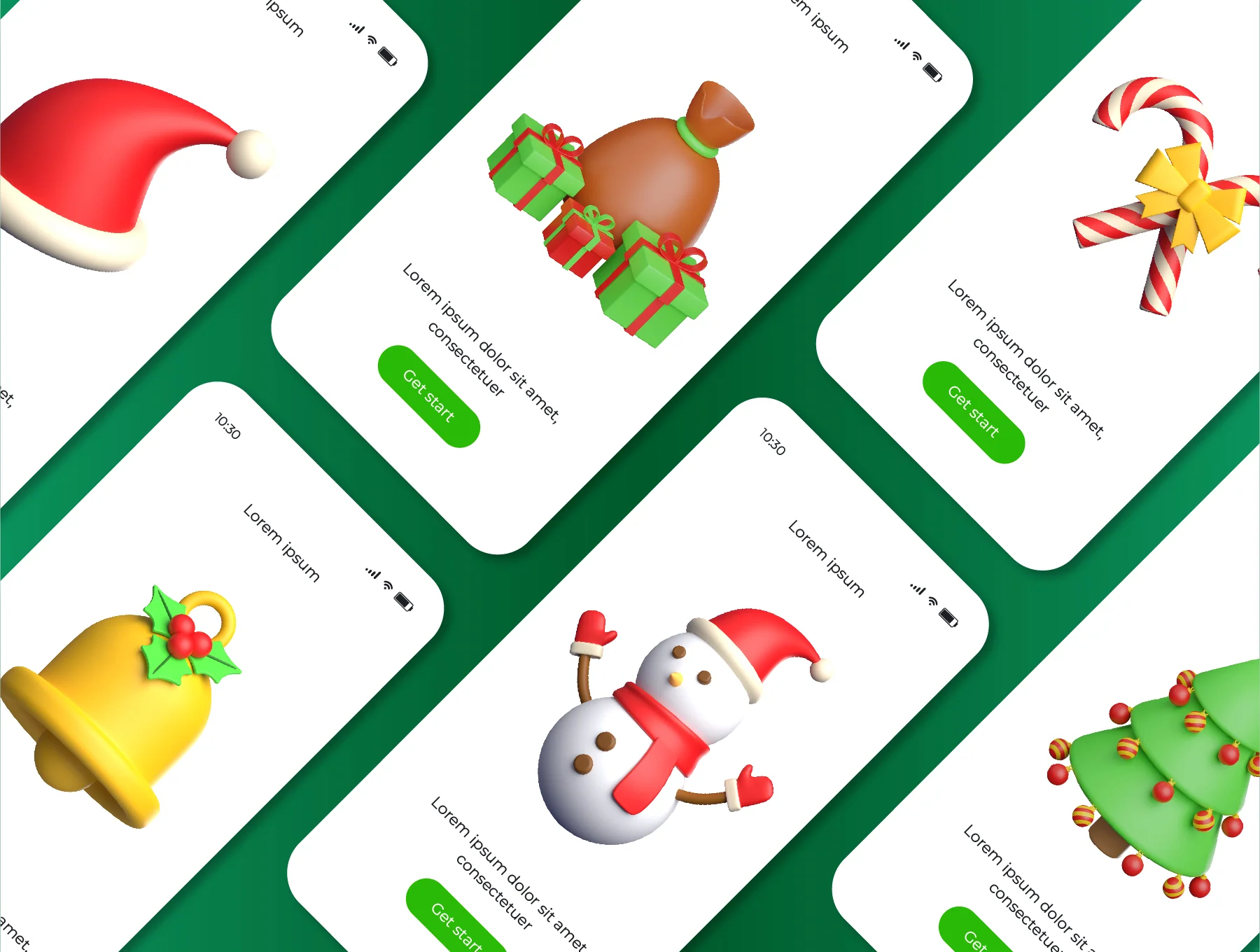 Christmas Object 3D Icon Pack 5