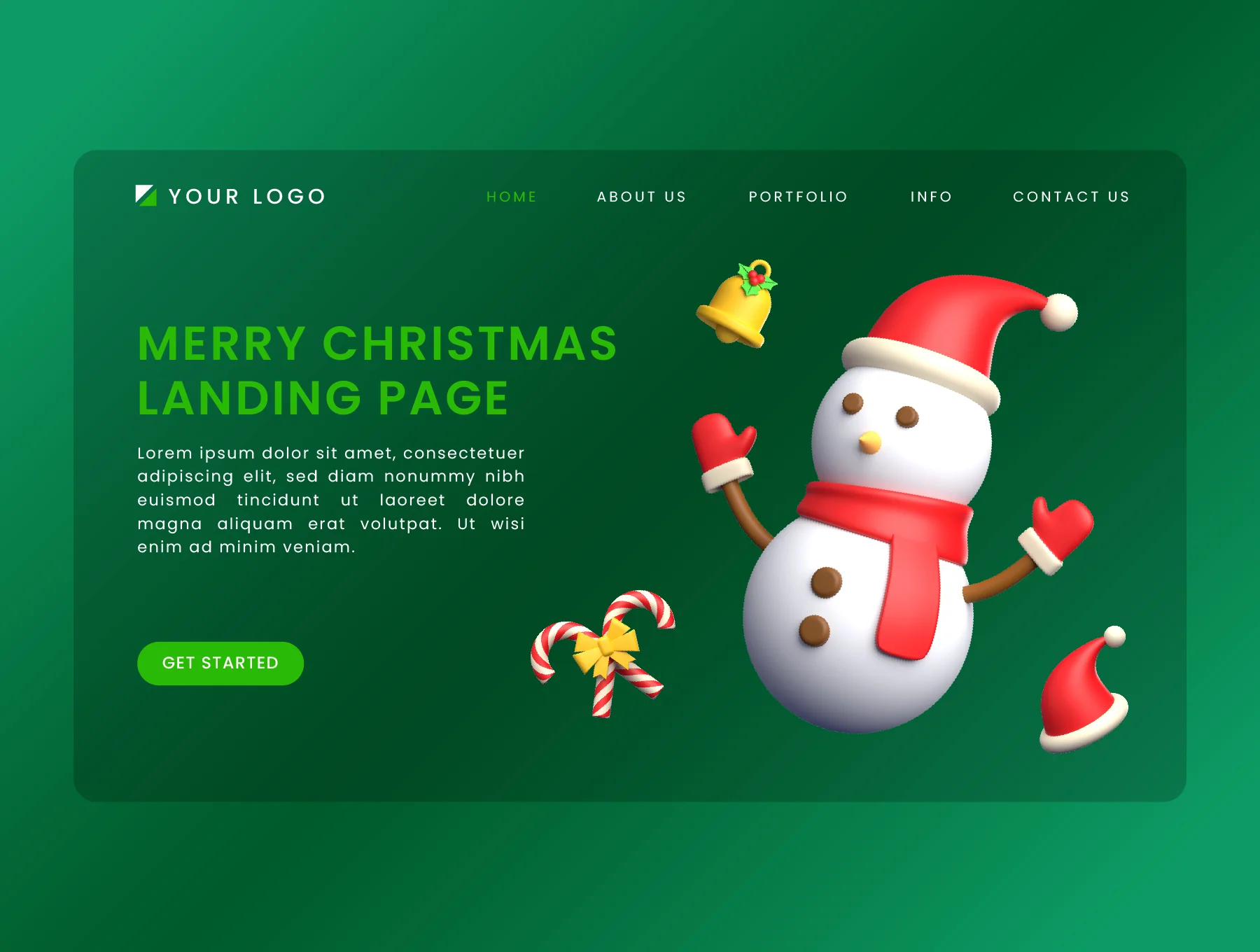 Christmas Object 3D Icon Pack 6