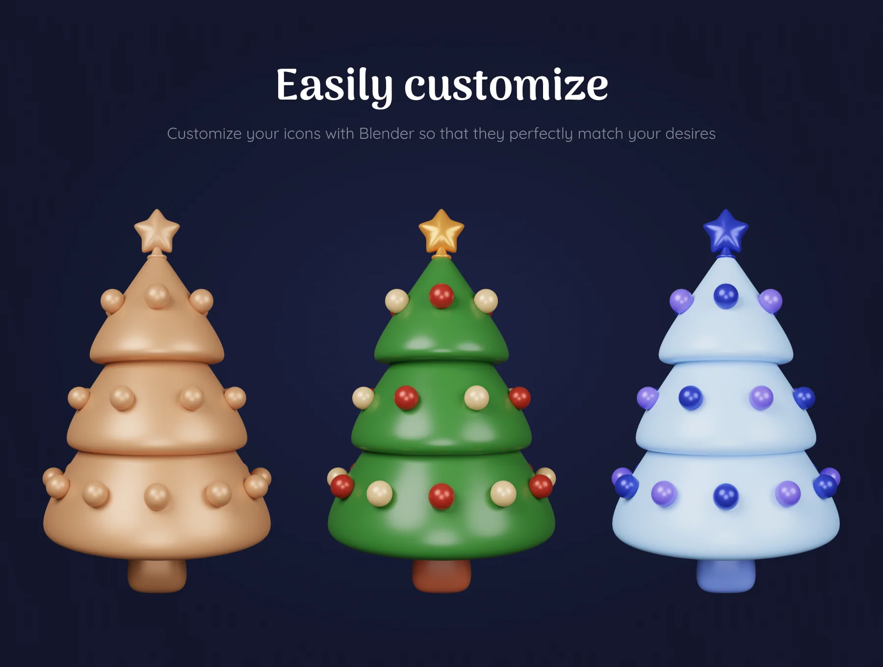 Christmas Pack - Customizable 3D Icons 4