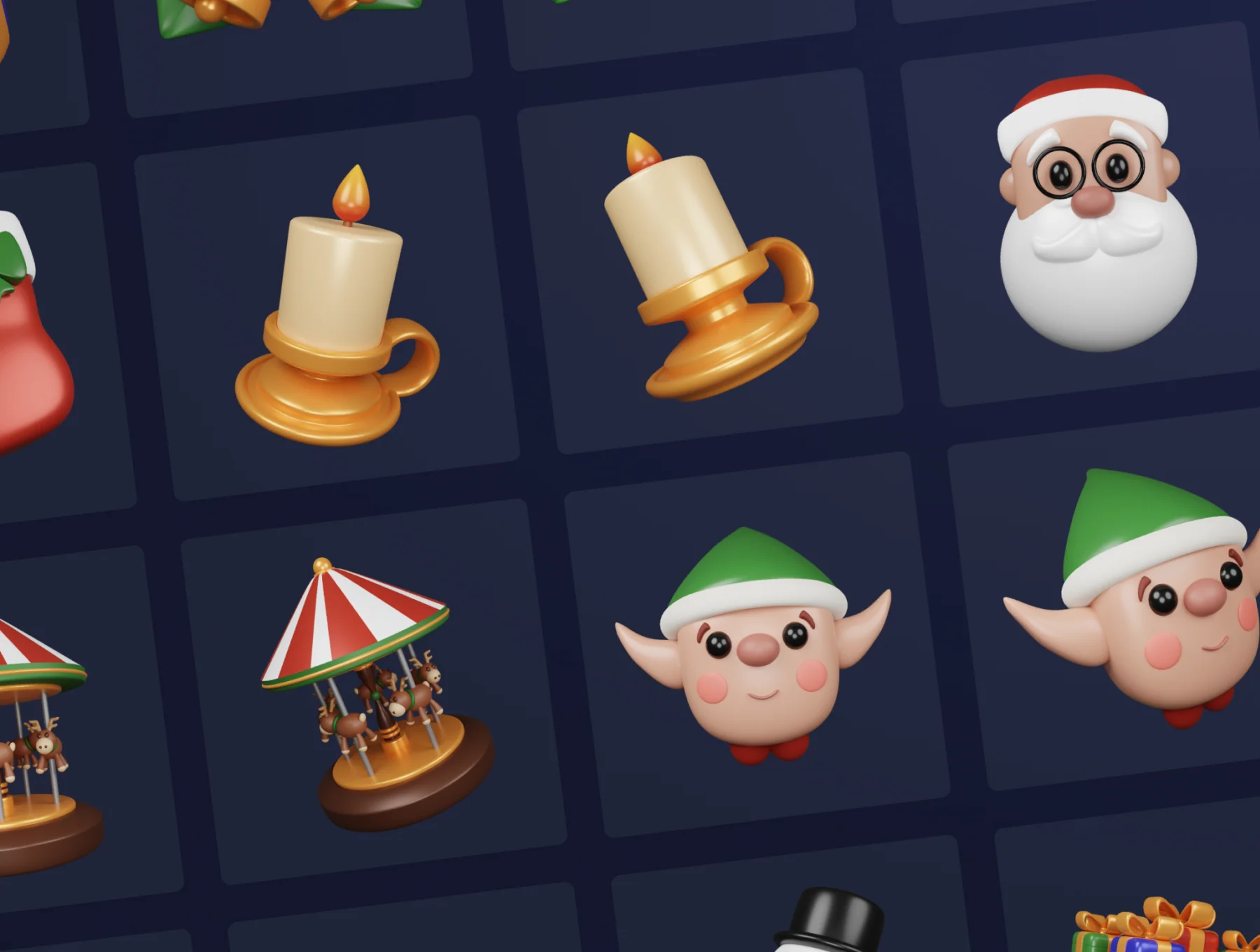 Christmas Pack - Customizable 3D Icons 7