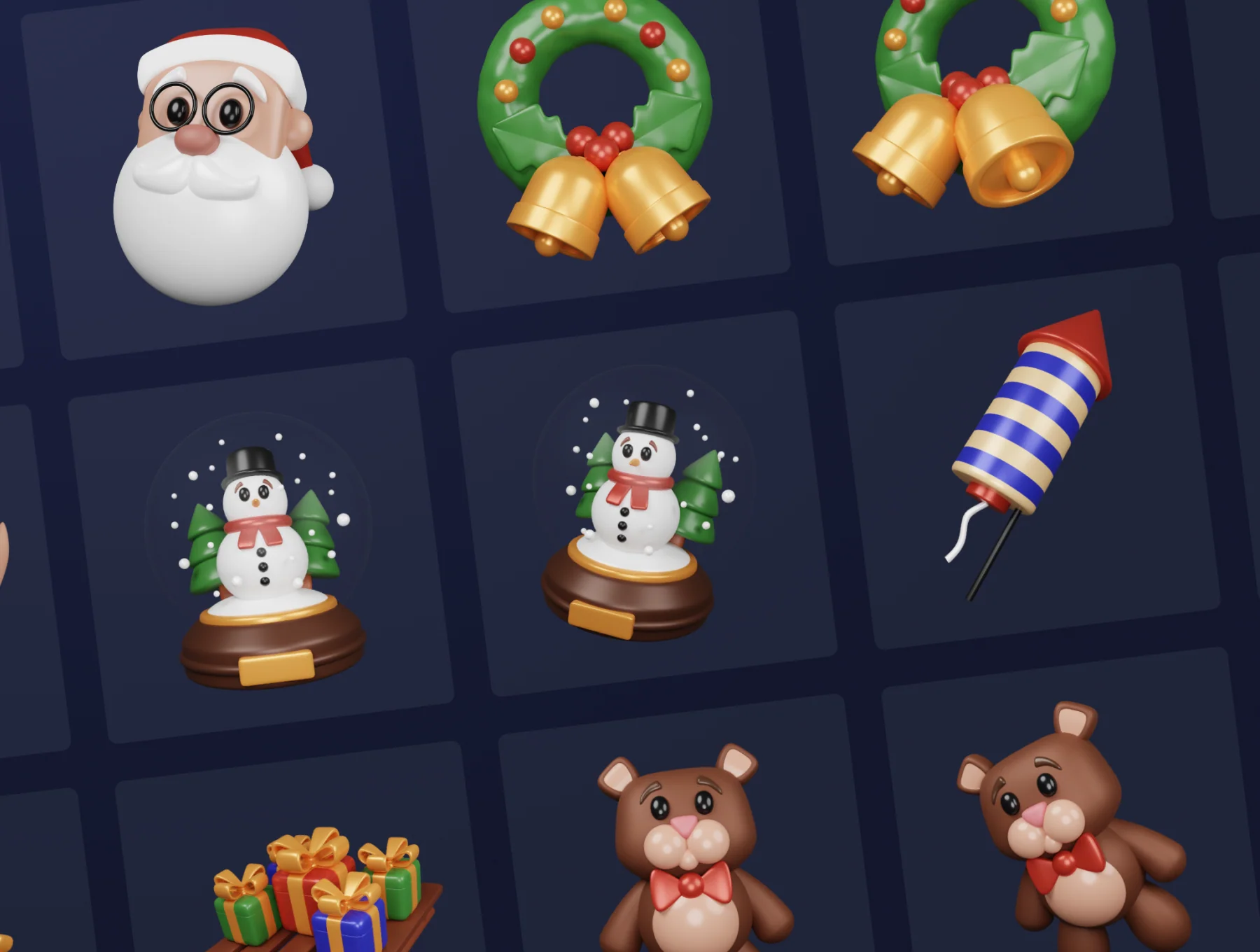 Christmas Pack - Customizable 3D Icons 8